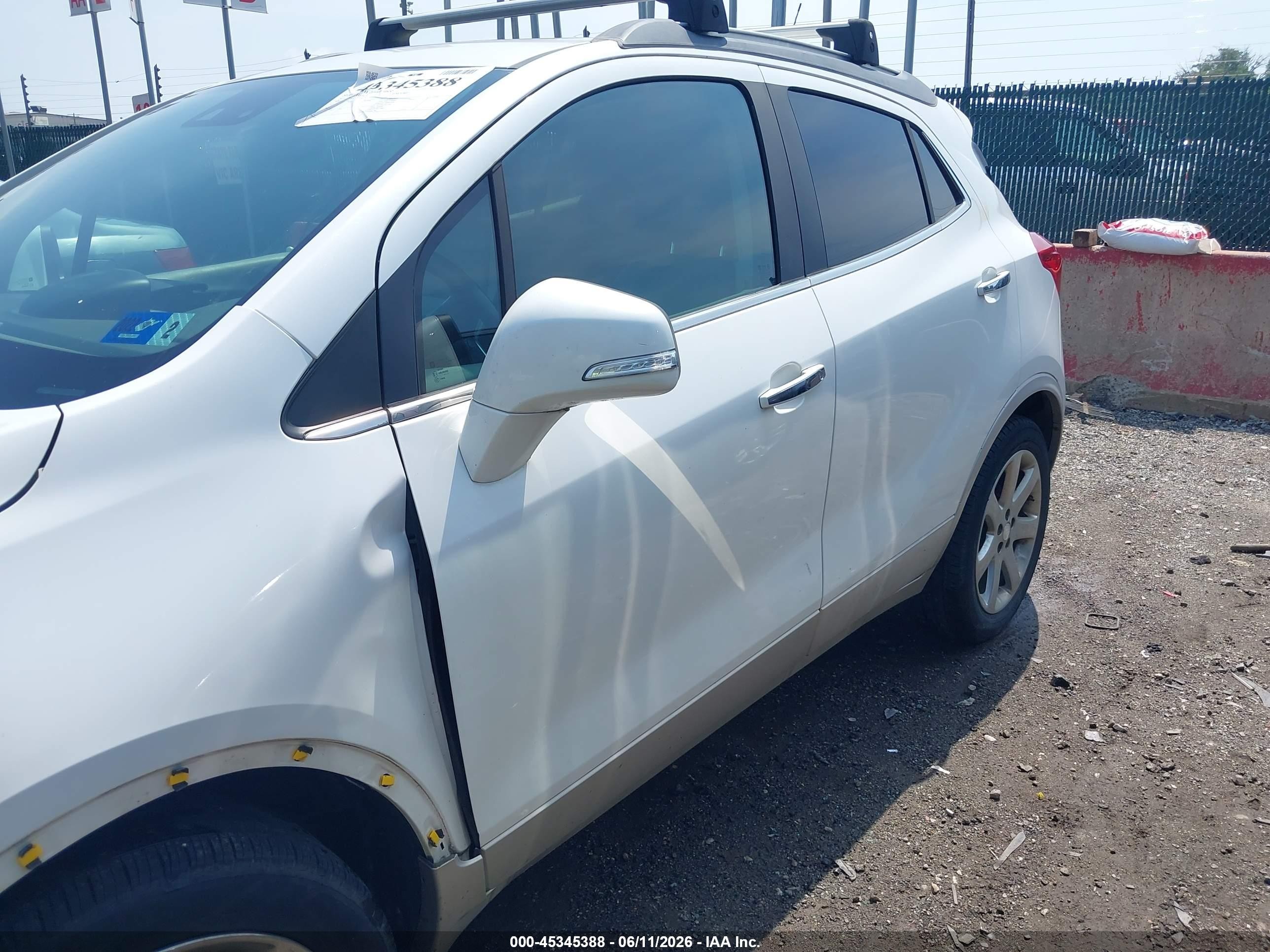 2014 Buick Encore Premium White vin: KL4CJDSB7EB595872