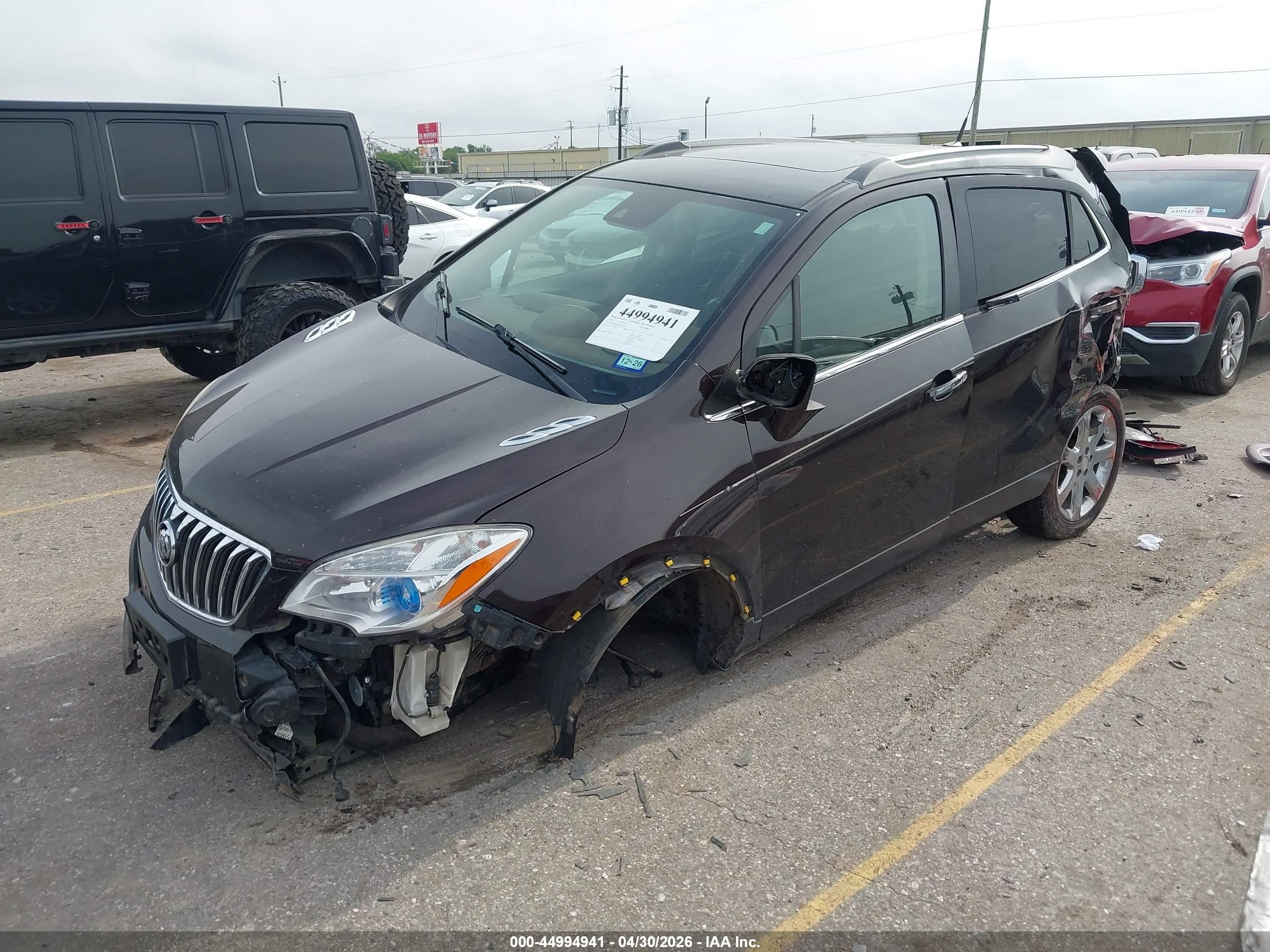 2014 Buick Encore Premium Dark Brown vin: KL4CJDSB8EB634095