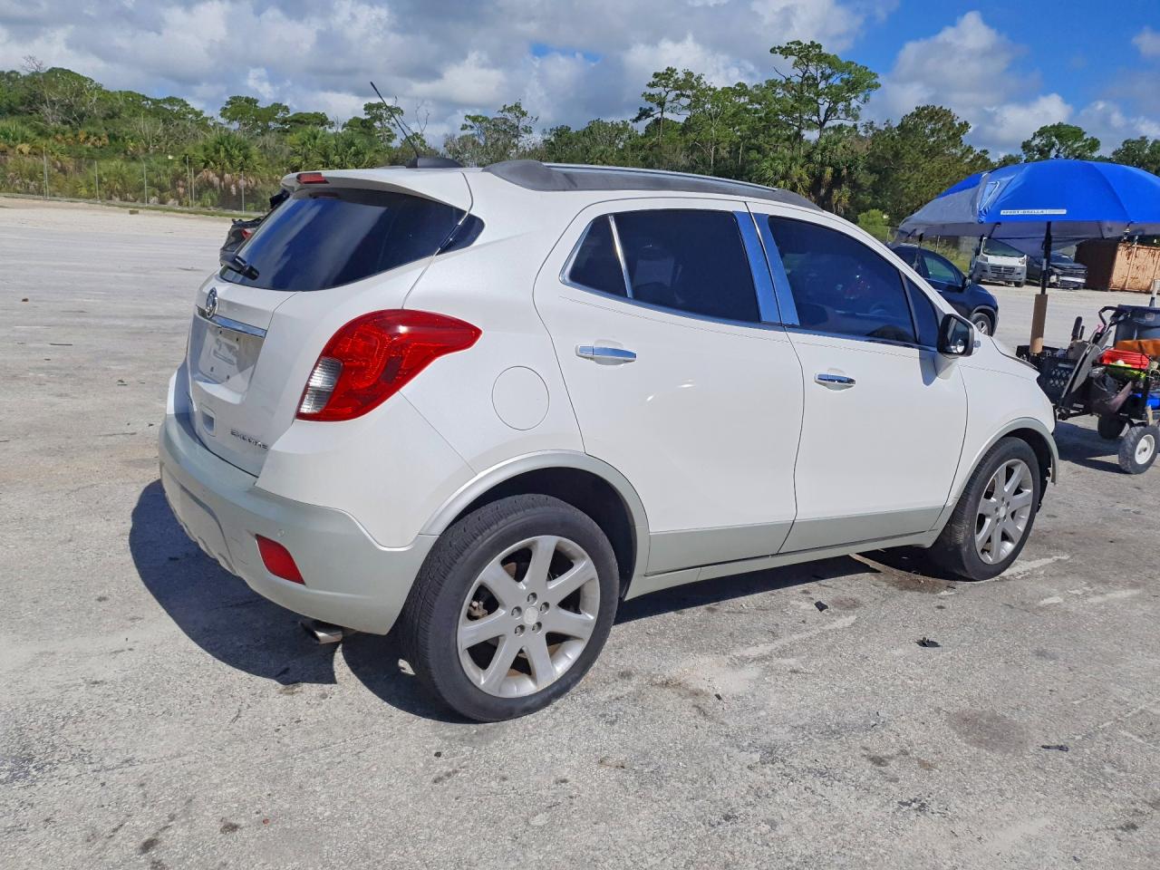 2015 Buick Encore Premium White vin: KL4CJDSB8FB180125