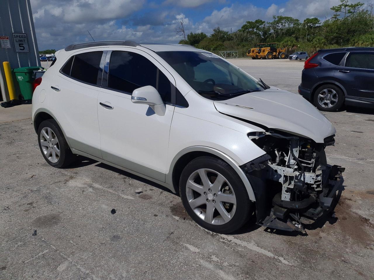 2015 Buick Encore Premium White vin: KL4CJDSB8FB180125
