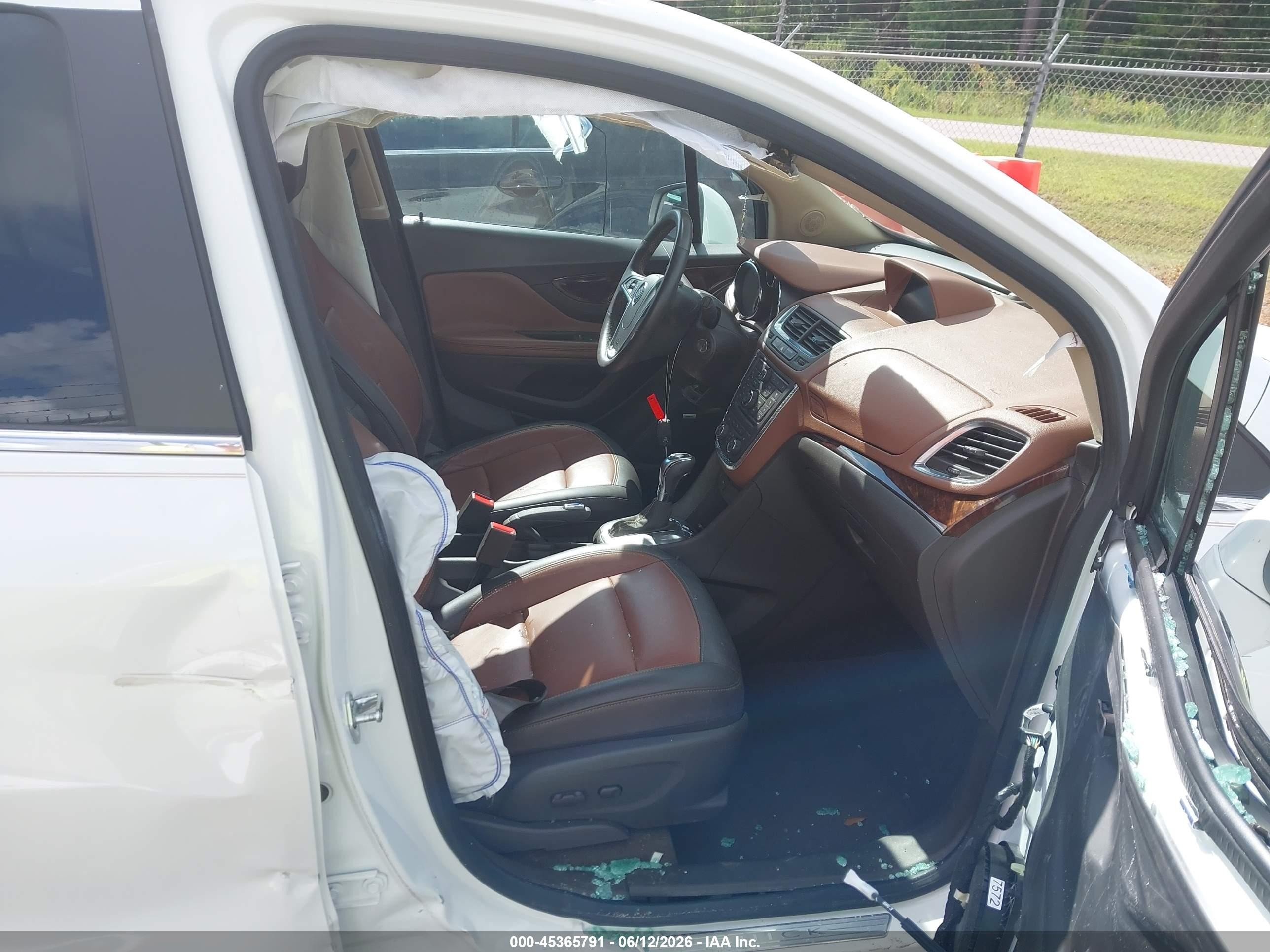 2015 Buick Encore Premium White vin: KL4CJDSB8FB264140