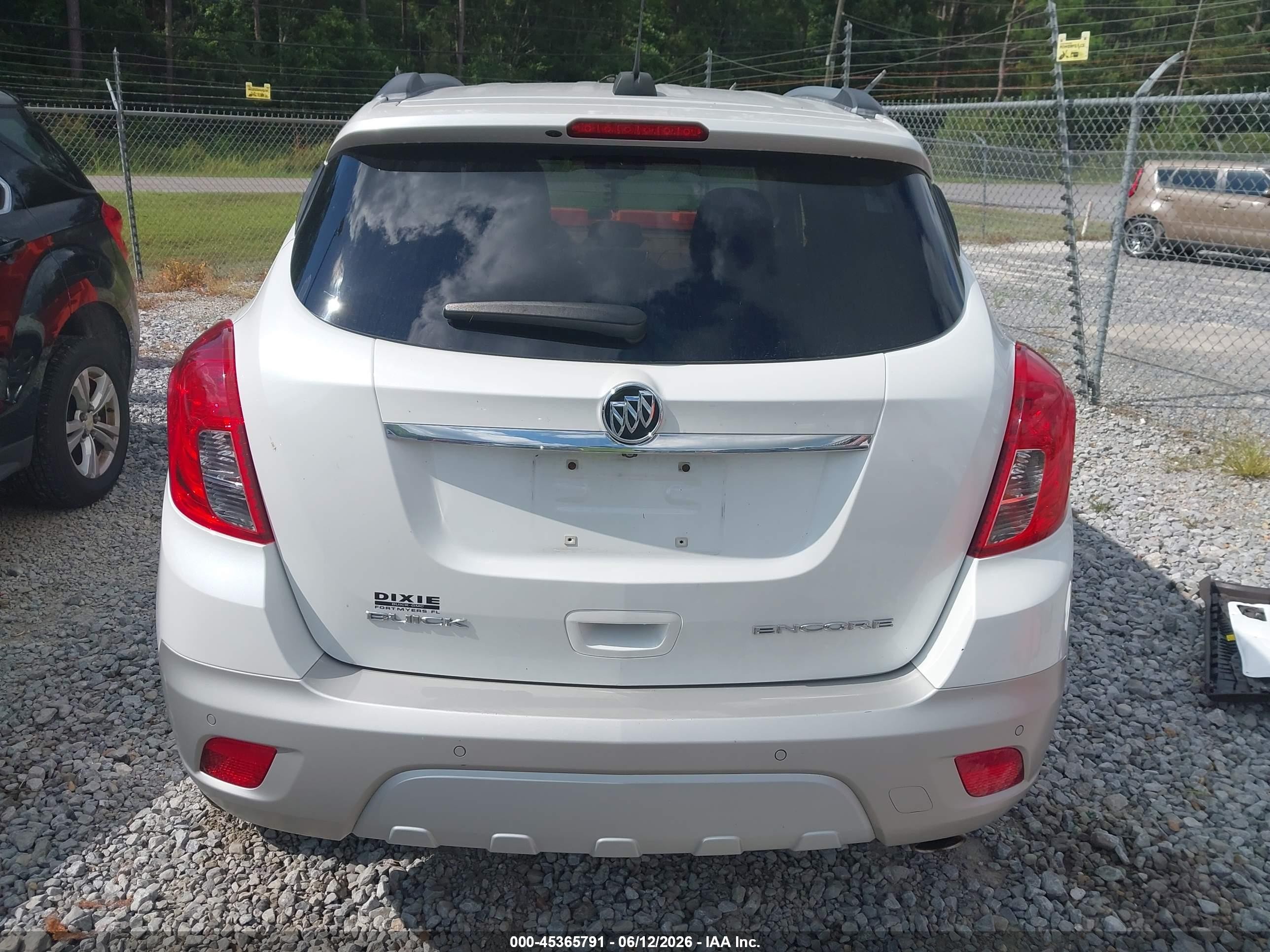 2015 Buick Encore Premium White vin: KL4CJDSB8FB264140