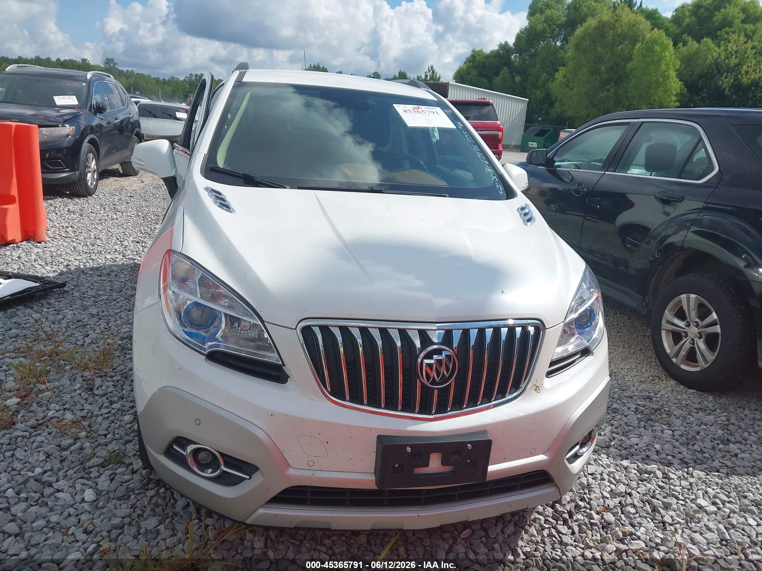 2015 Buick Encore Premium White vin: KL4CJDSB8FB264140