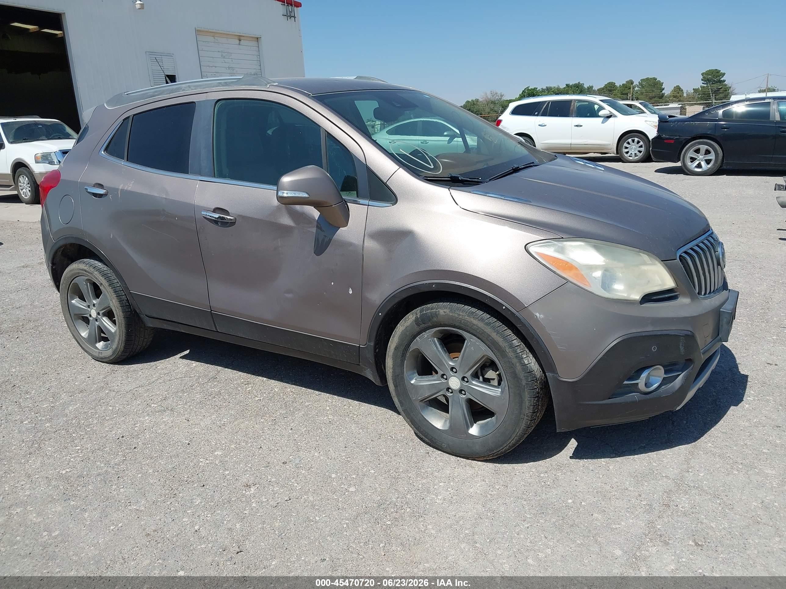 2014 Buick Encore Premium Brown vin: KL4CJDSB9EB654405