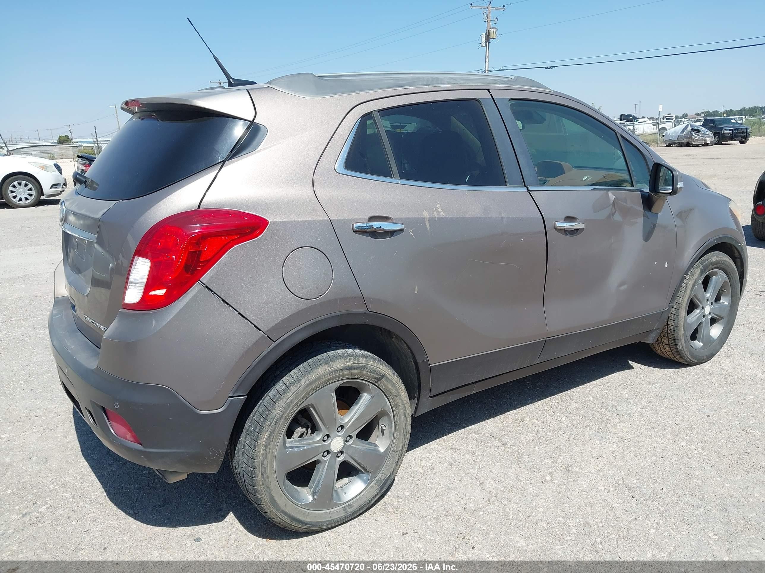2014 Buick Encore Premium Brown vin: KL4CJDSB9EB654405