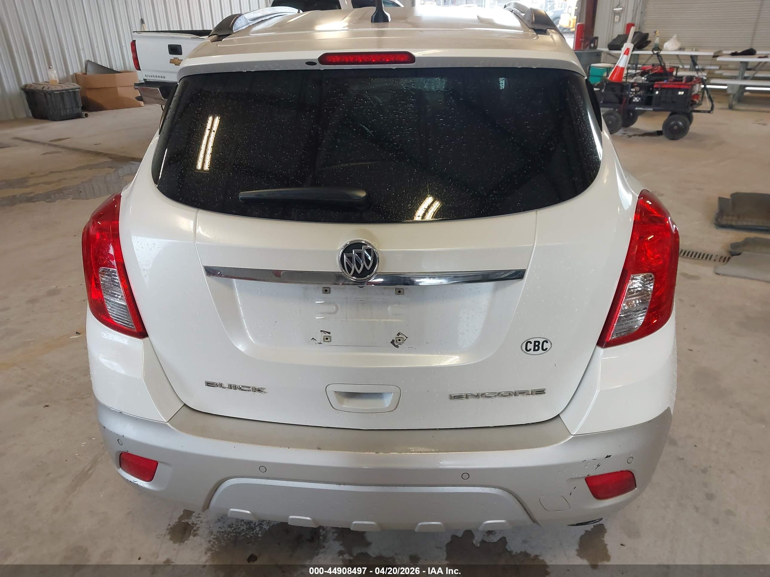 2014 Buick Encore Premium White vin: KL4CJDSB9EB728650