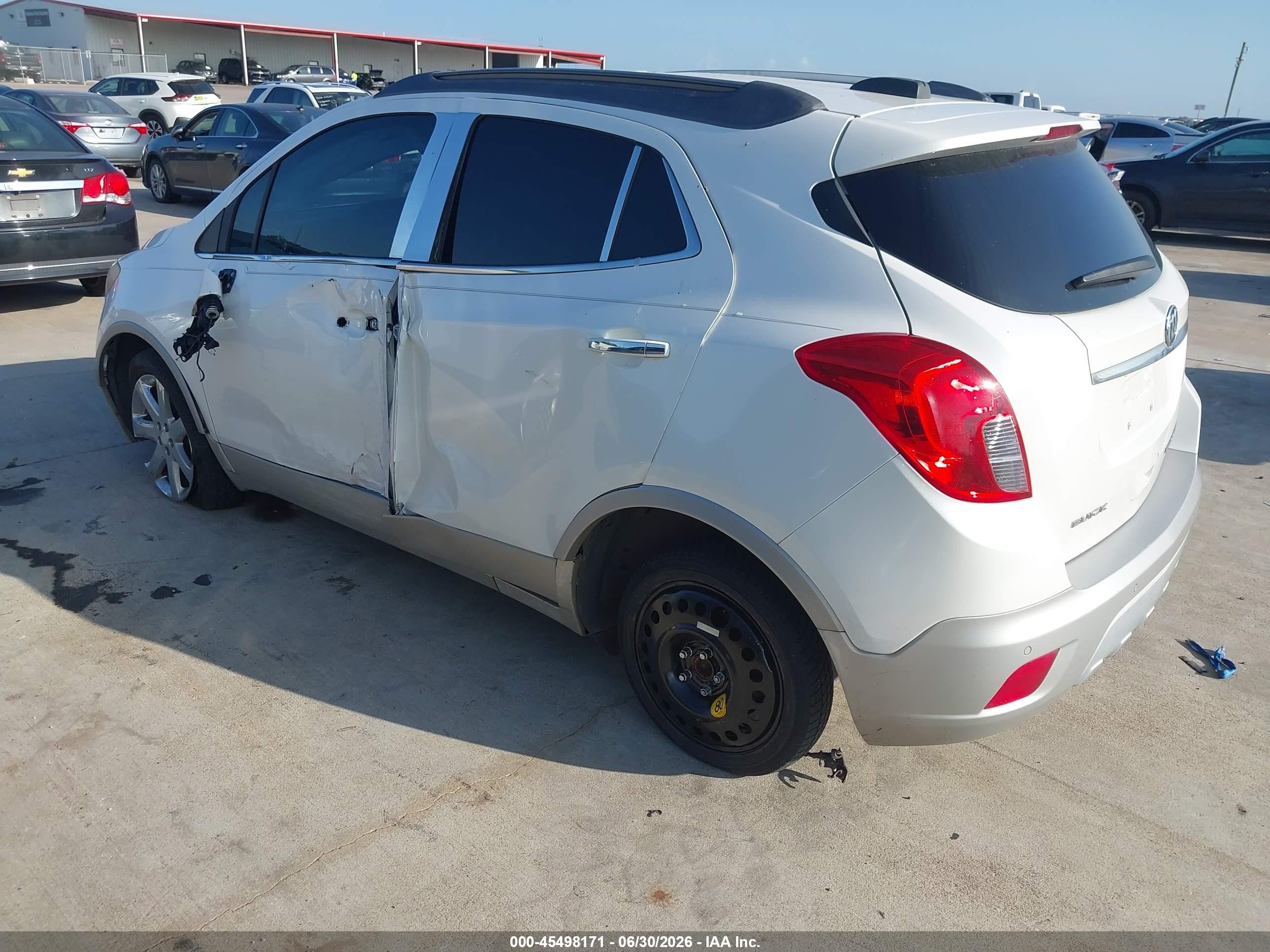 2015 Buick Encore Premium White vin: KL4CJDSB9FB036969