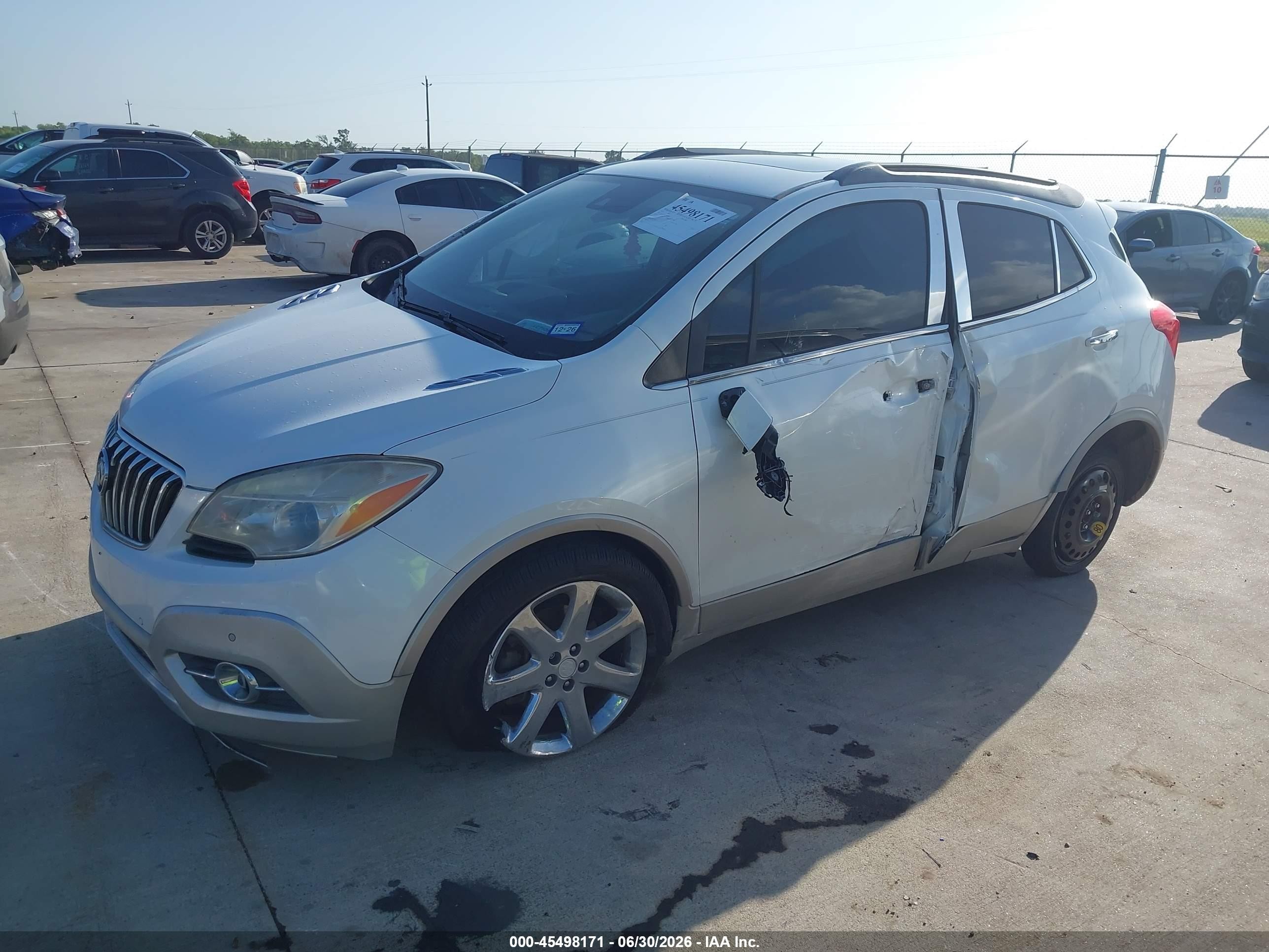 2015 Buick Encore Premium White vin: KL4CJDSB9FB036969