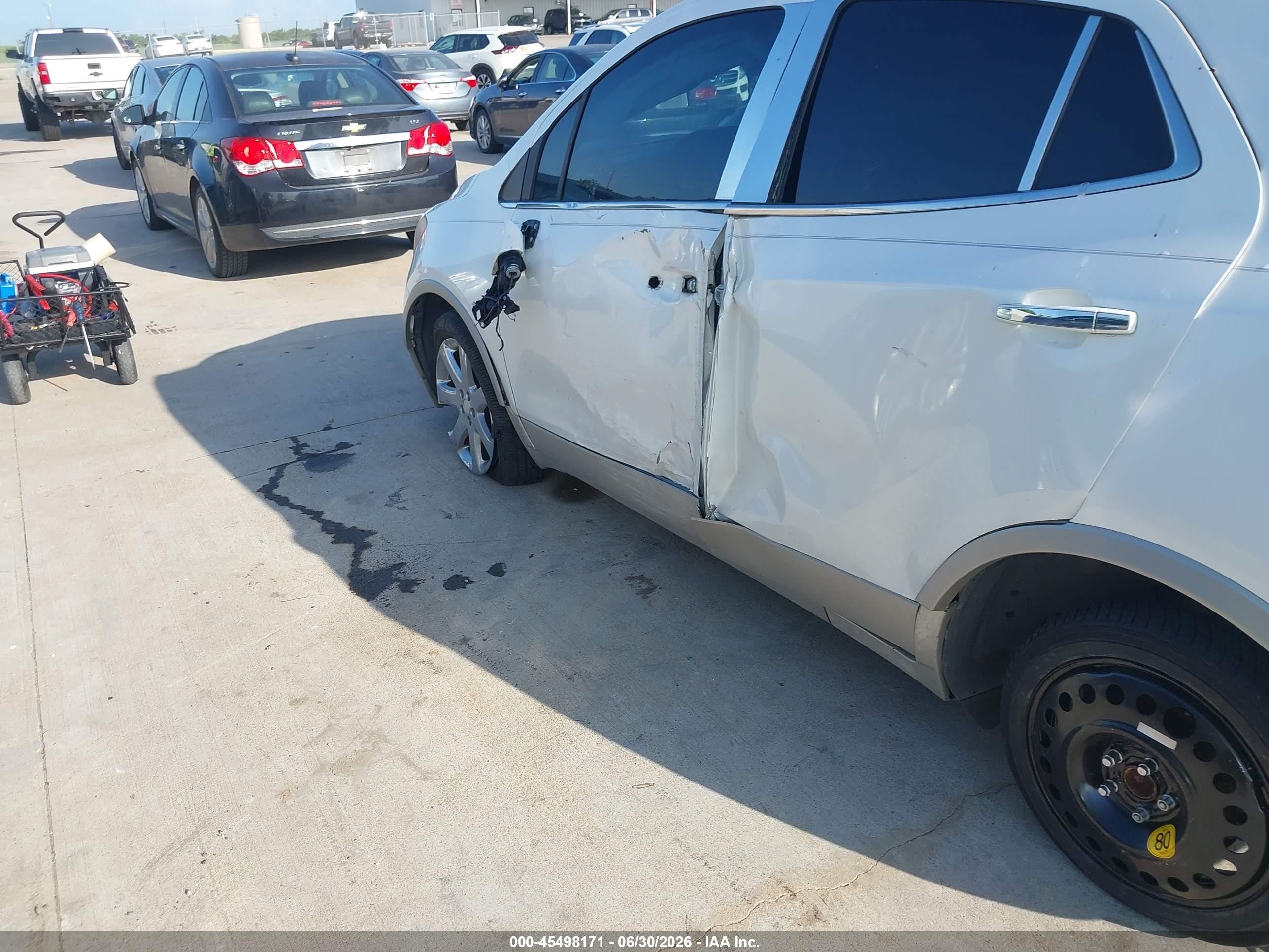 2015 Buick Encore Premium White vin: KL4CJDSB9FB036969