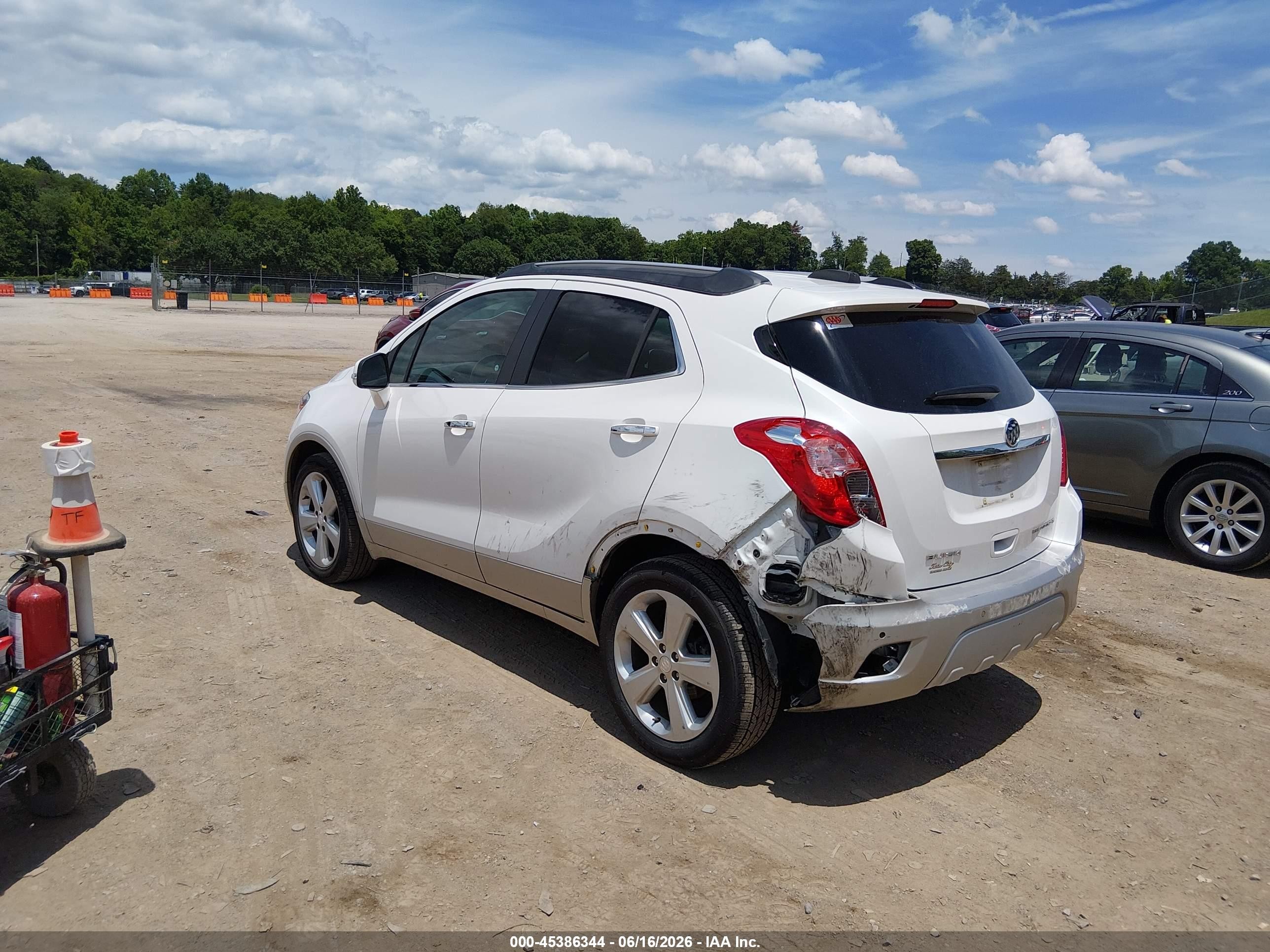 2015 Buick Encore Premium White vin: KL4CJDSB9FB055005