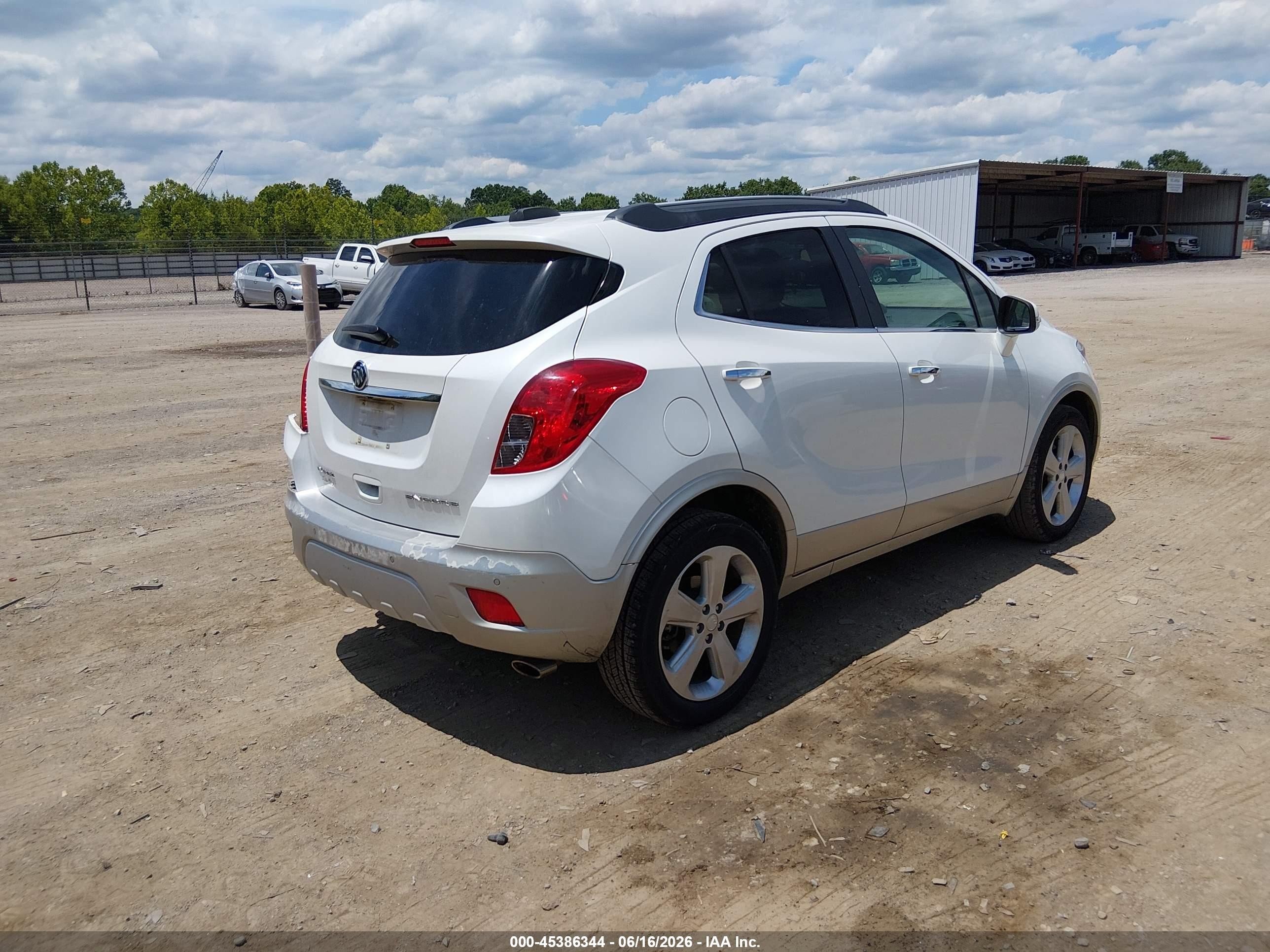 2015 Buick Encore Premium White vin: KL4CJDSB9FB055005