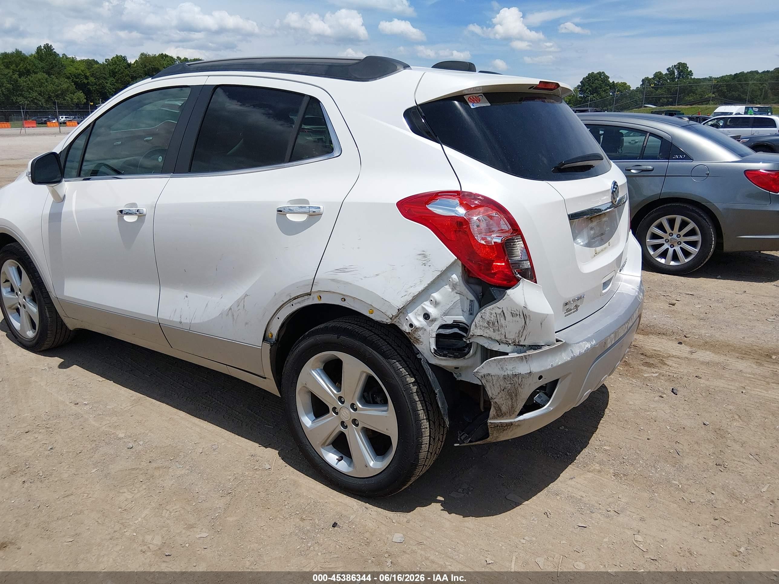 2015 Buick Encore Premium White vin: KL4CJDSB9FB055005