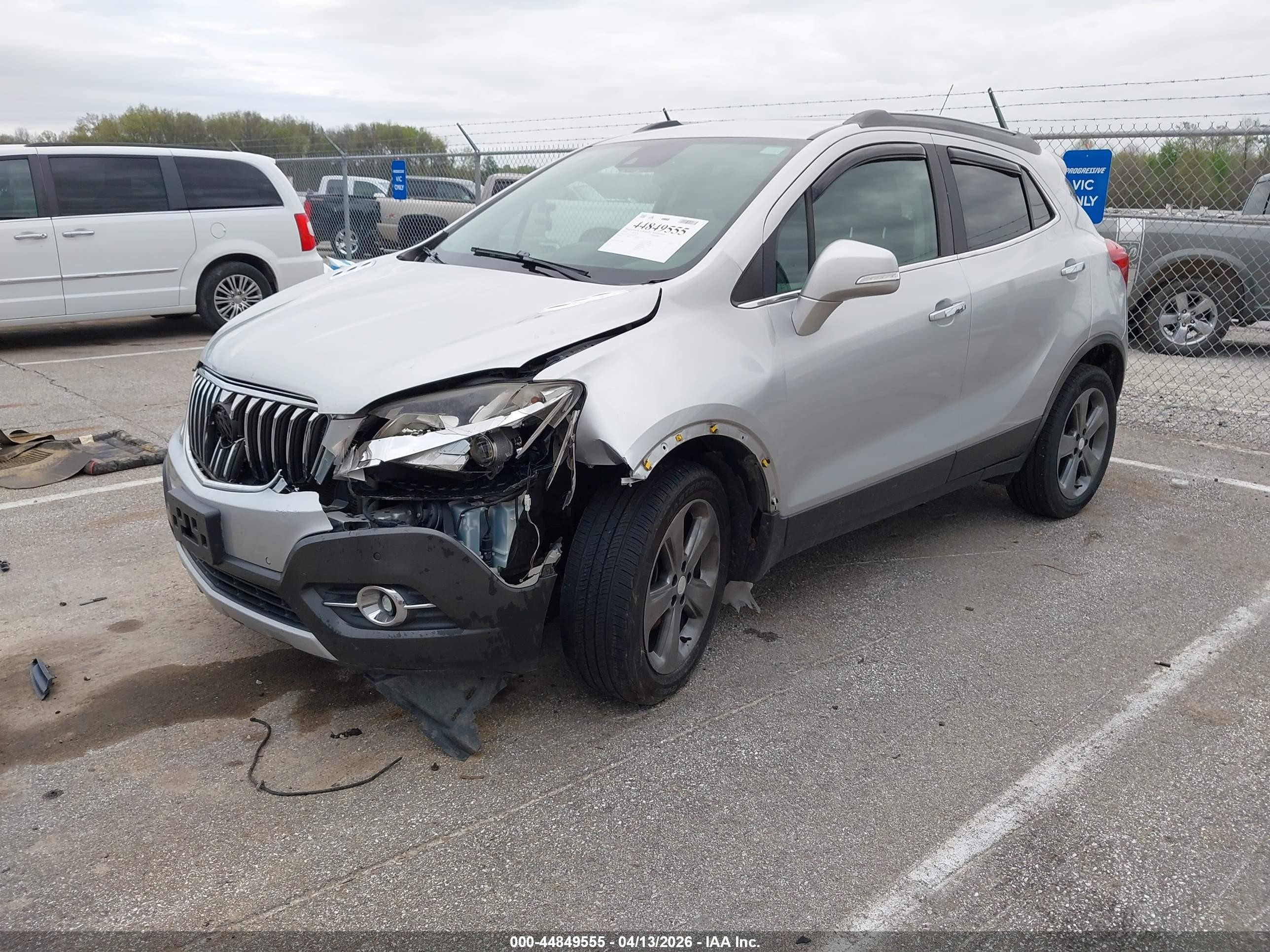 2014 Buick Encore Premium Silver vin: KL4CJDSBXEB544804