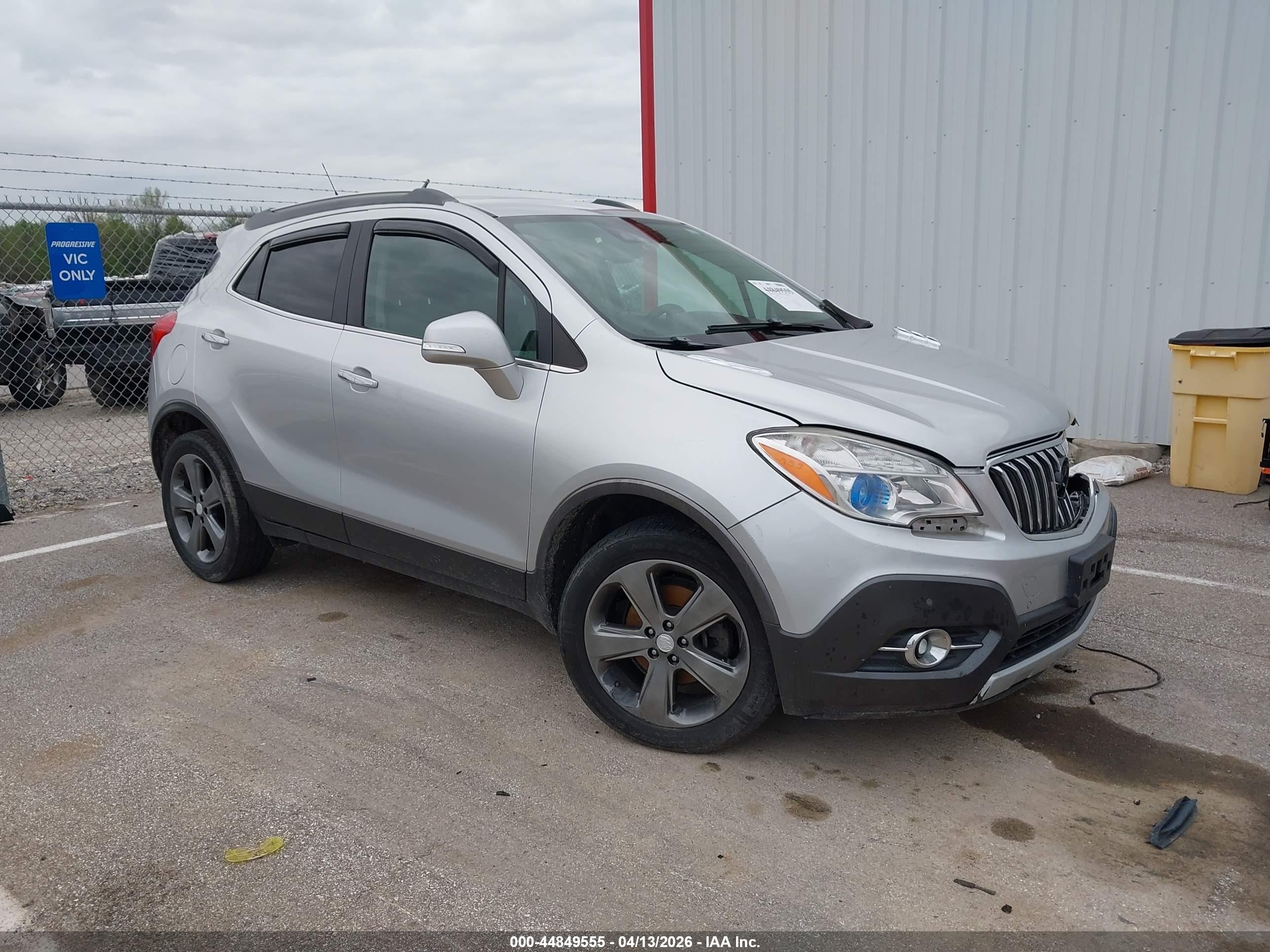 2014 Buick Encore Premium Silver vin: KL4CJDSBXEB544804