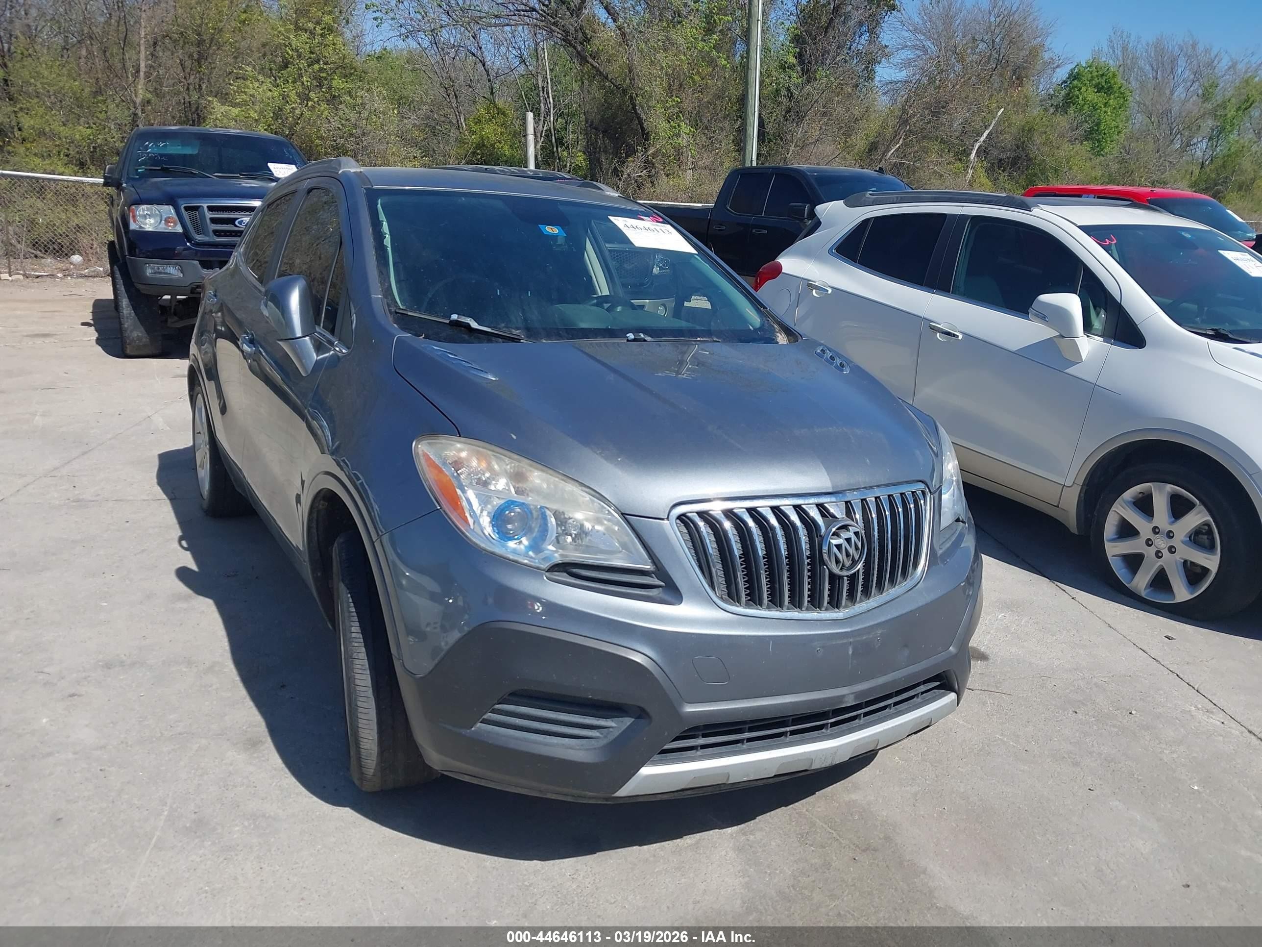 2015 Buick Encore   Серый vin: KL4CJESB0FB078176