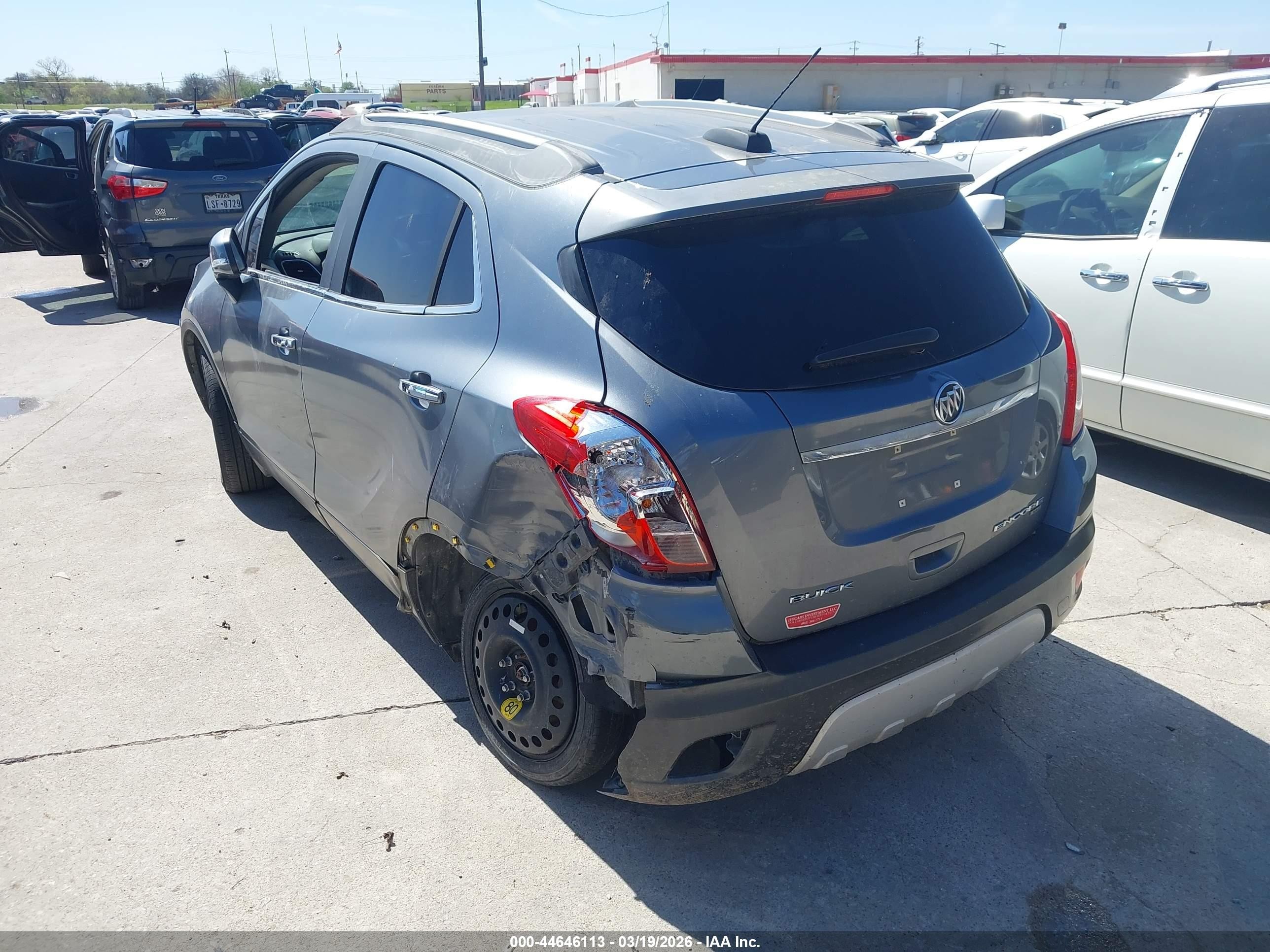 2015 Buick Encore   Gray vin: KL4CJESB0FB078176