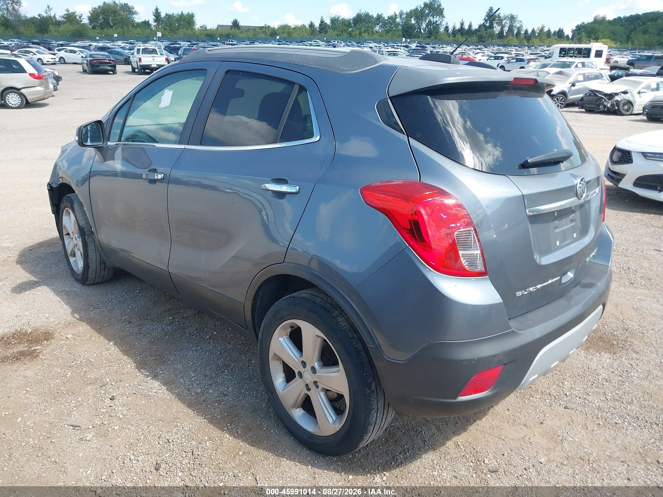 2015 Buick Encore   Gray vin: KL4CJESB0FB156570