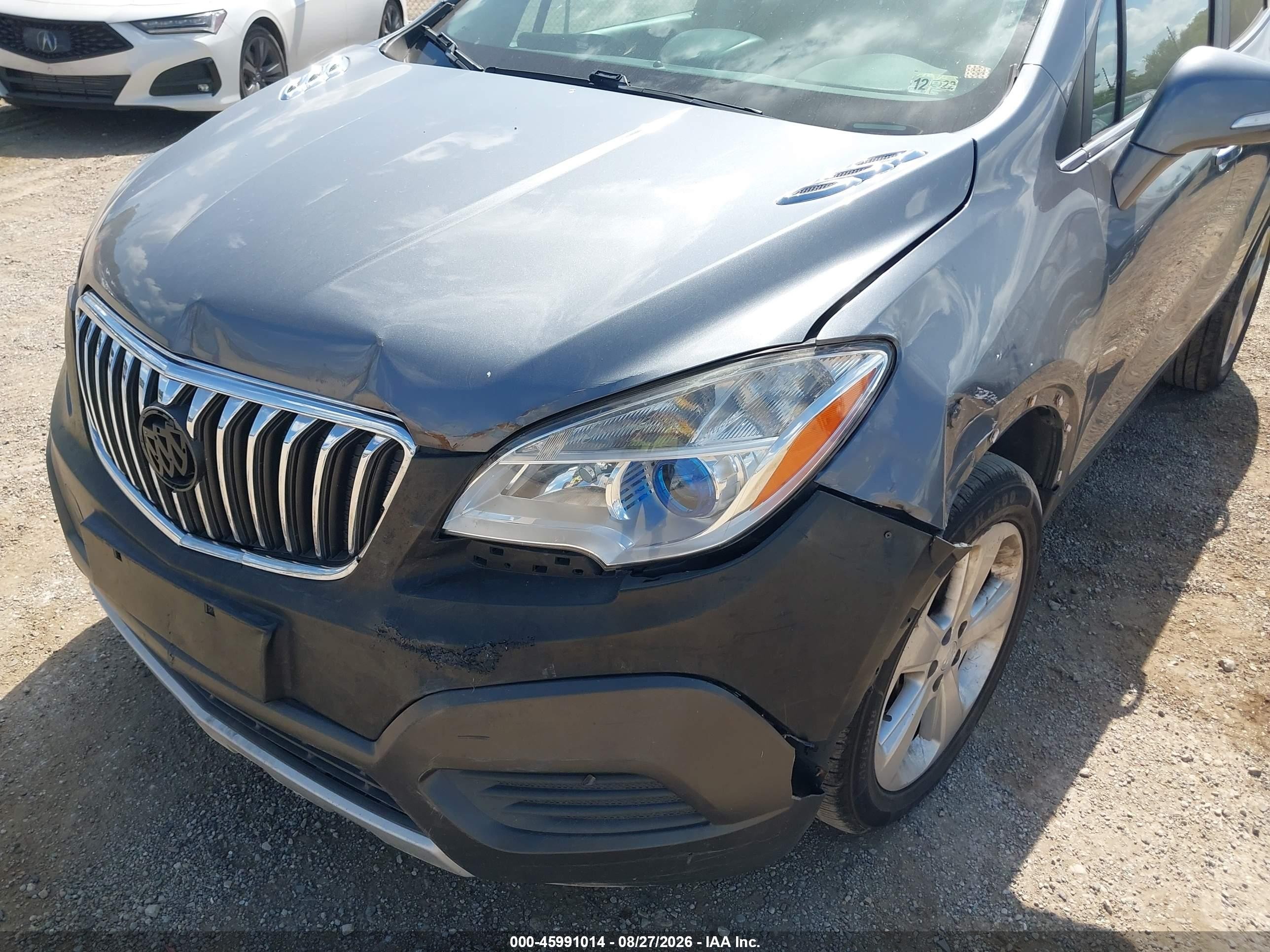 2015 Buick Encore   Gray vin: KL4CJESB0FB156570