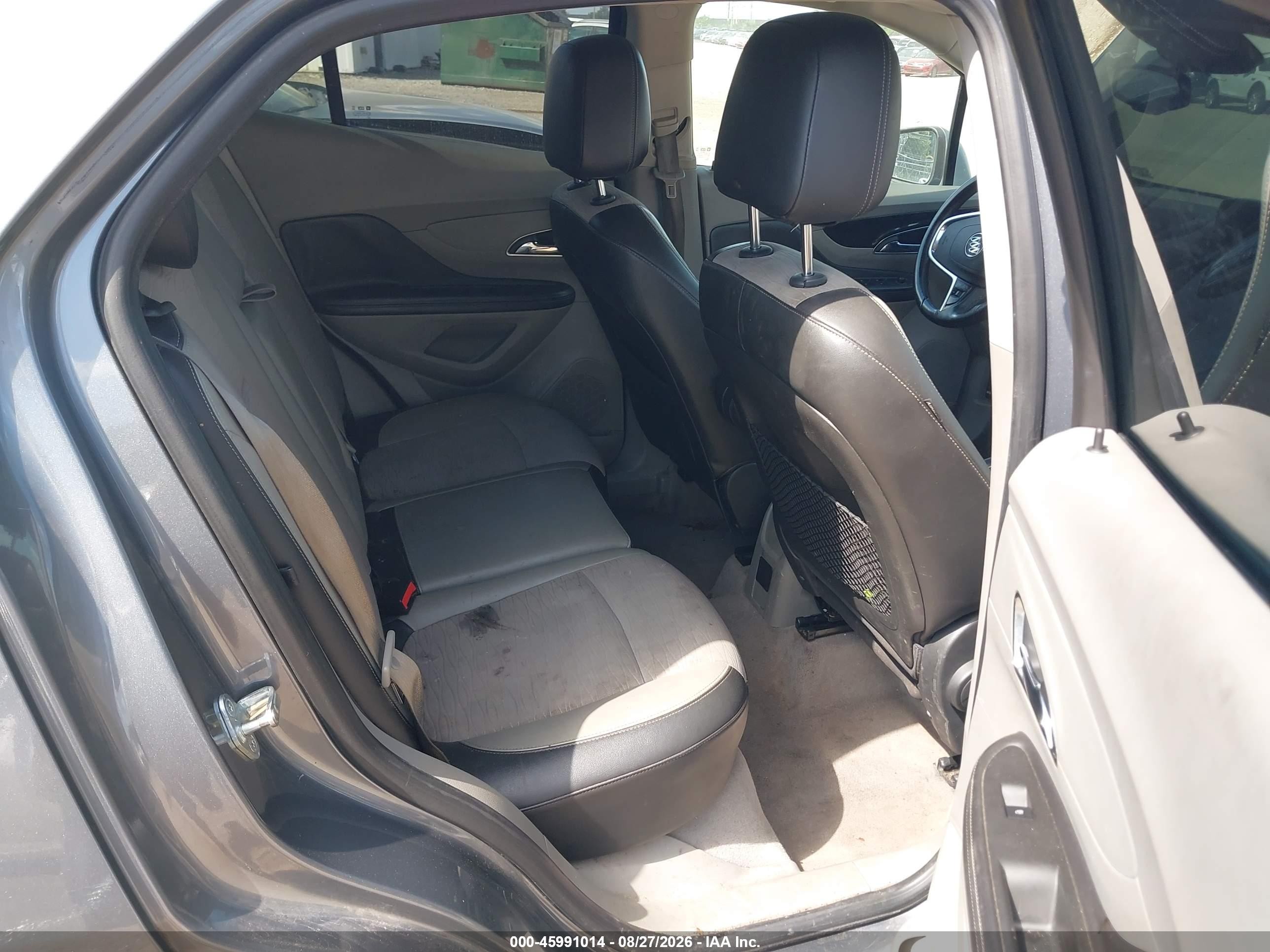 2015 Buick Encore   Gray vin: KL4CJESB0FB156570