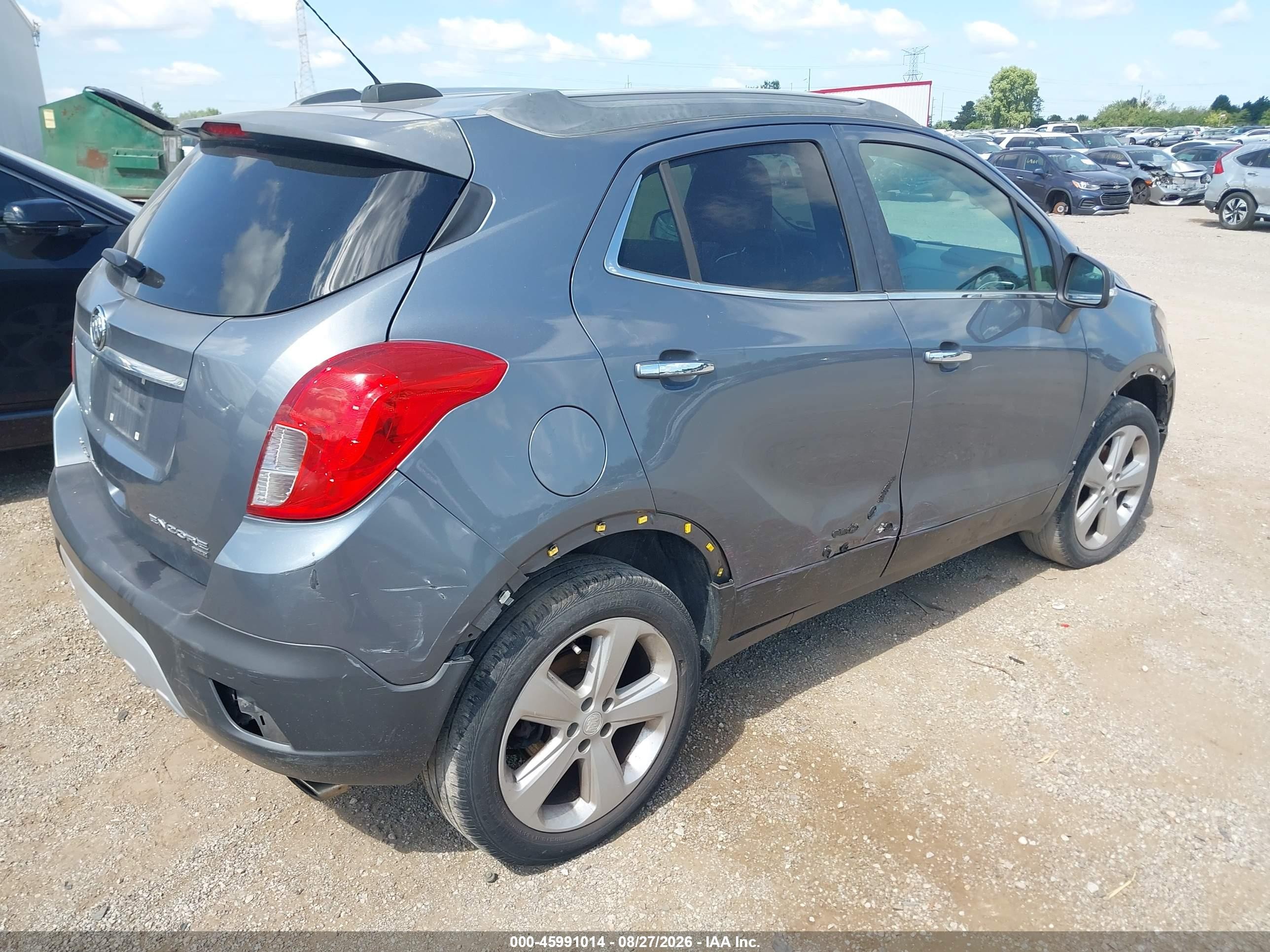 2015 Buick Encore   Gray vin: KL4CJESB0FB156570