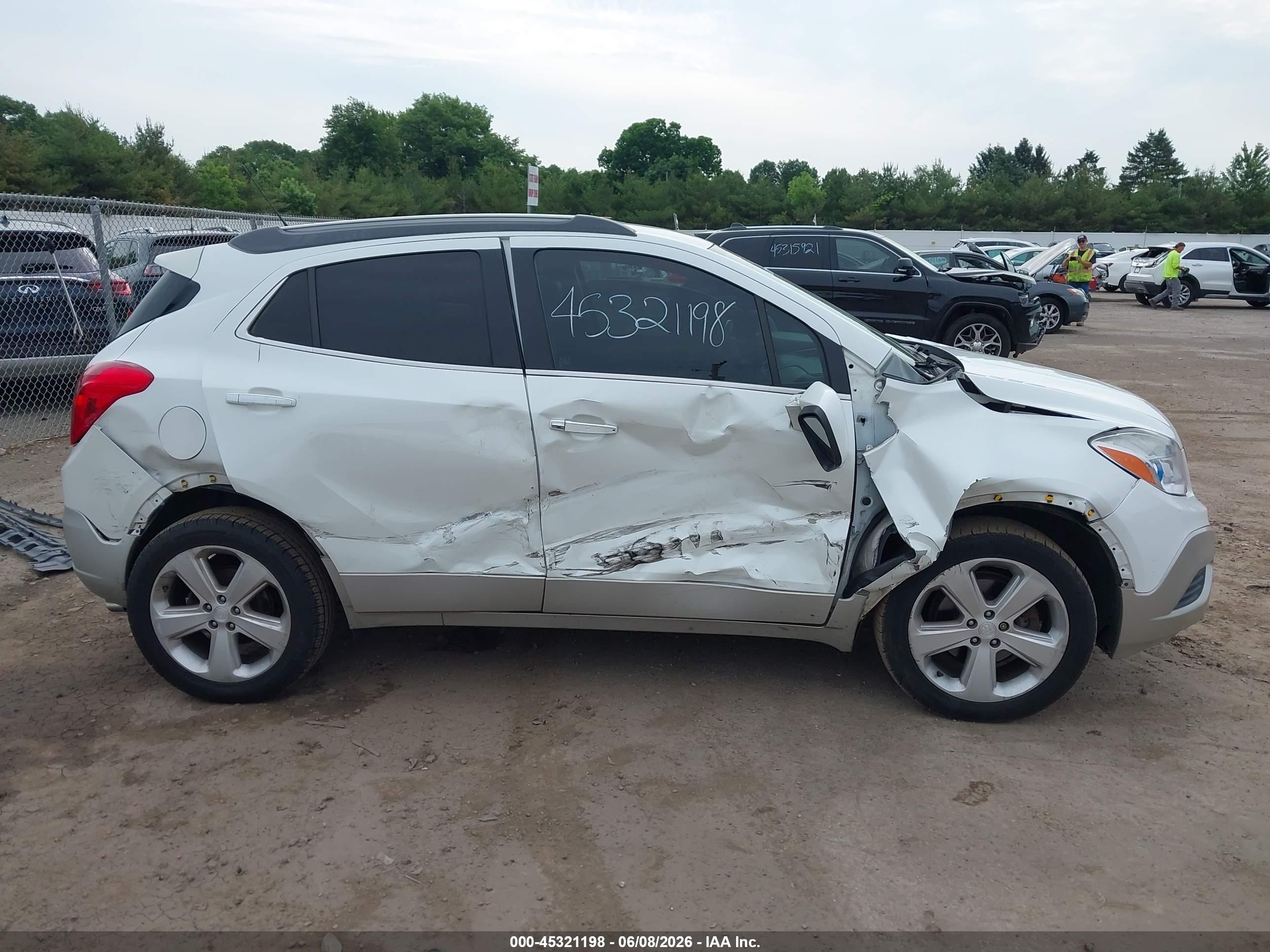 2015 Buick Encore   White vin: KL4CJESB0FB164068