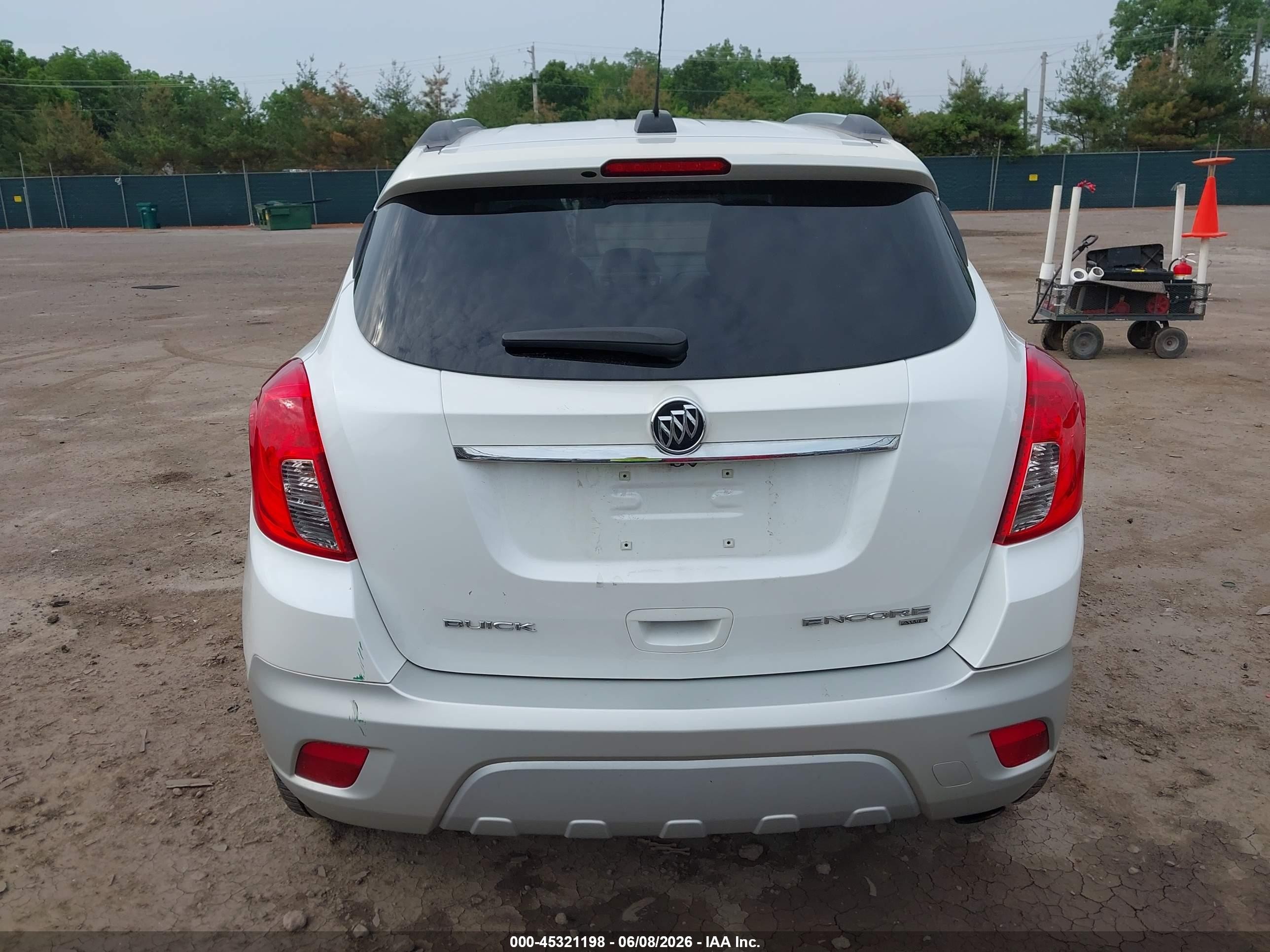 2015 Buick Encore   White vin: KL4CJESB0FB164068