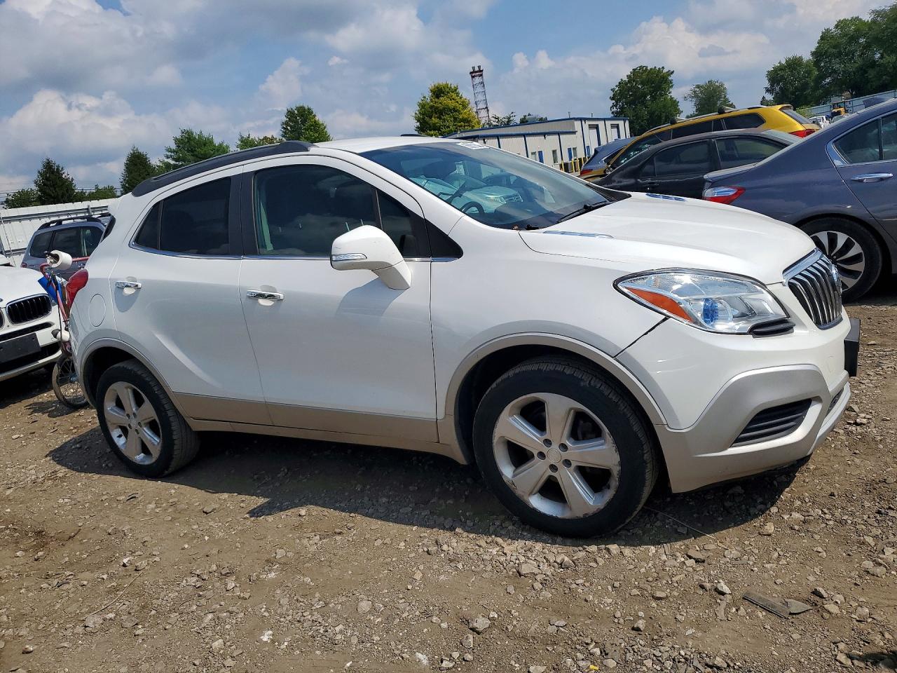 2015 Buick Encore White vin: KL4CJESB2FB117091