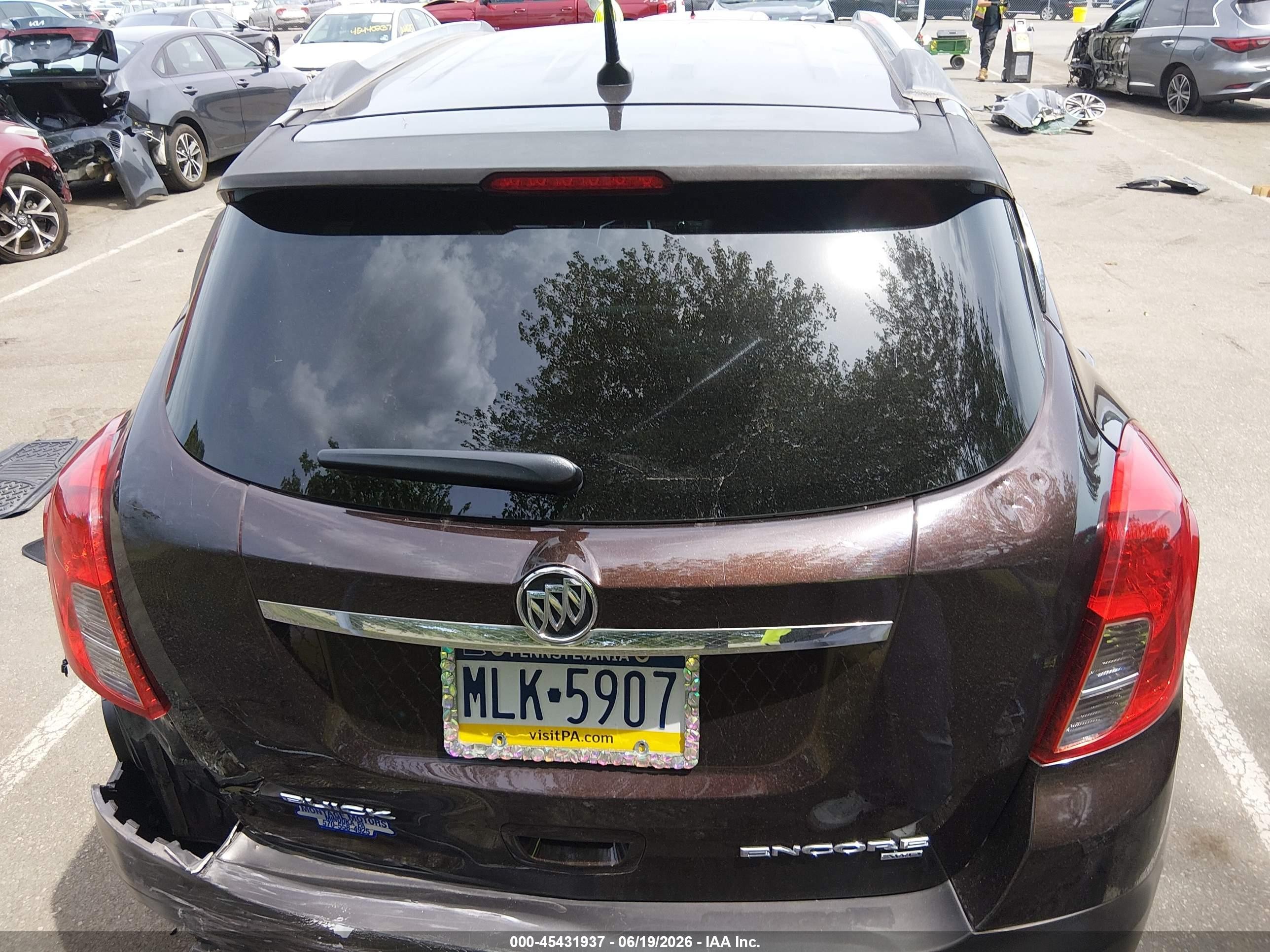 2014 Buick Encore   Burgundy vin: KL4CJESB3EB737513