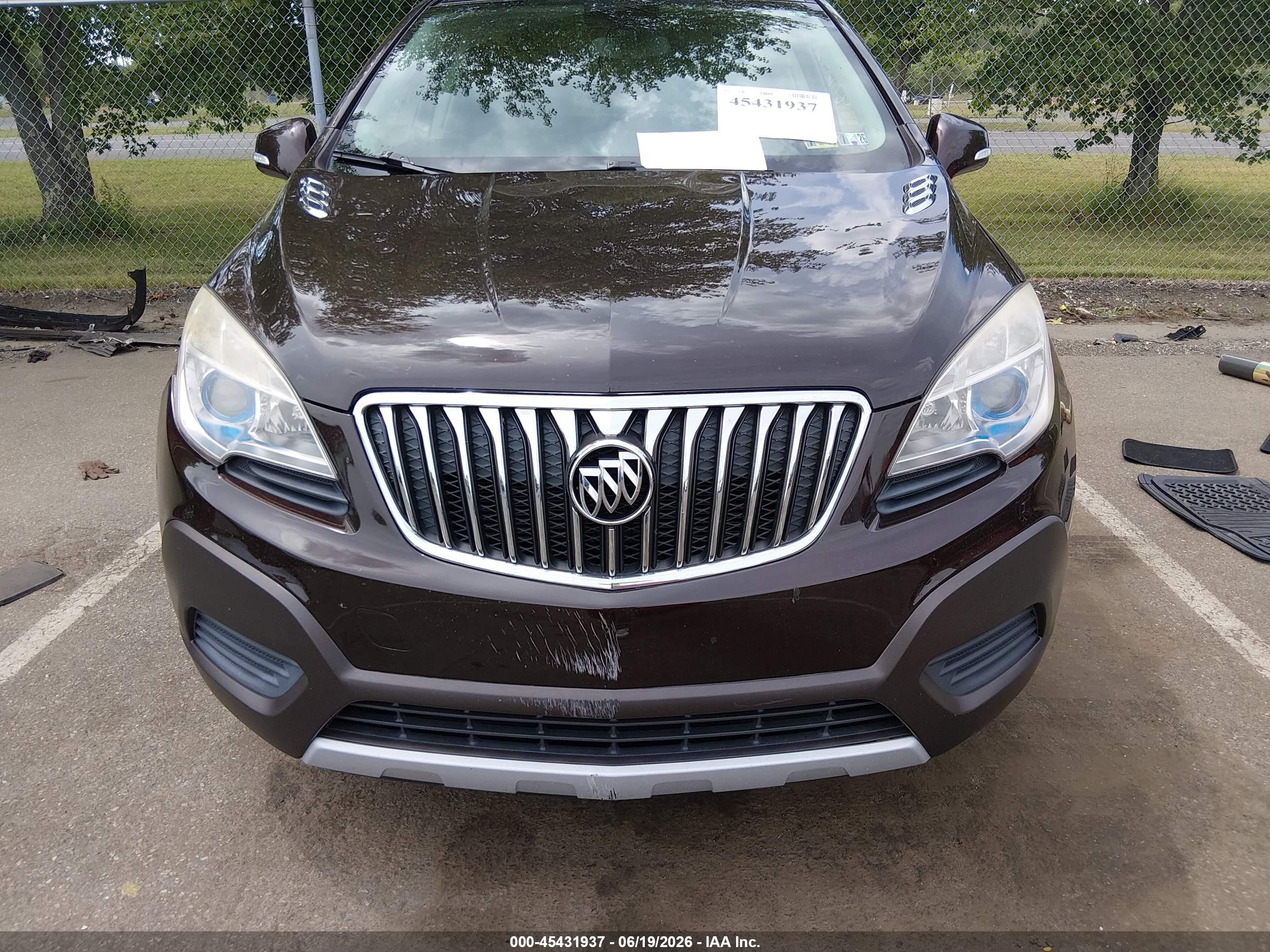 2014 Buick Encore   Burgundy vin: KL4CJESB3EB737513
