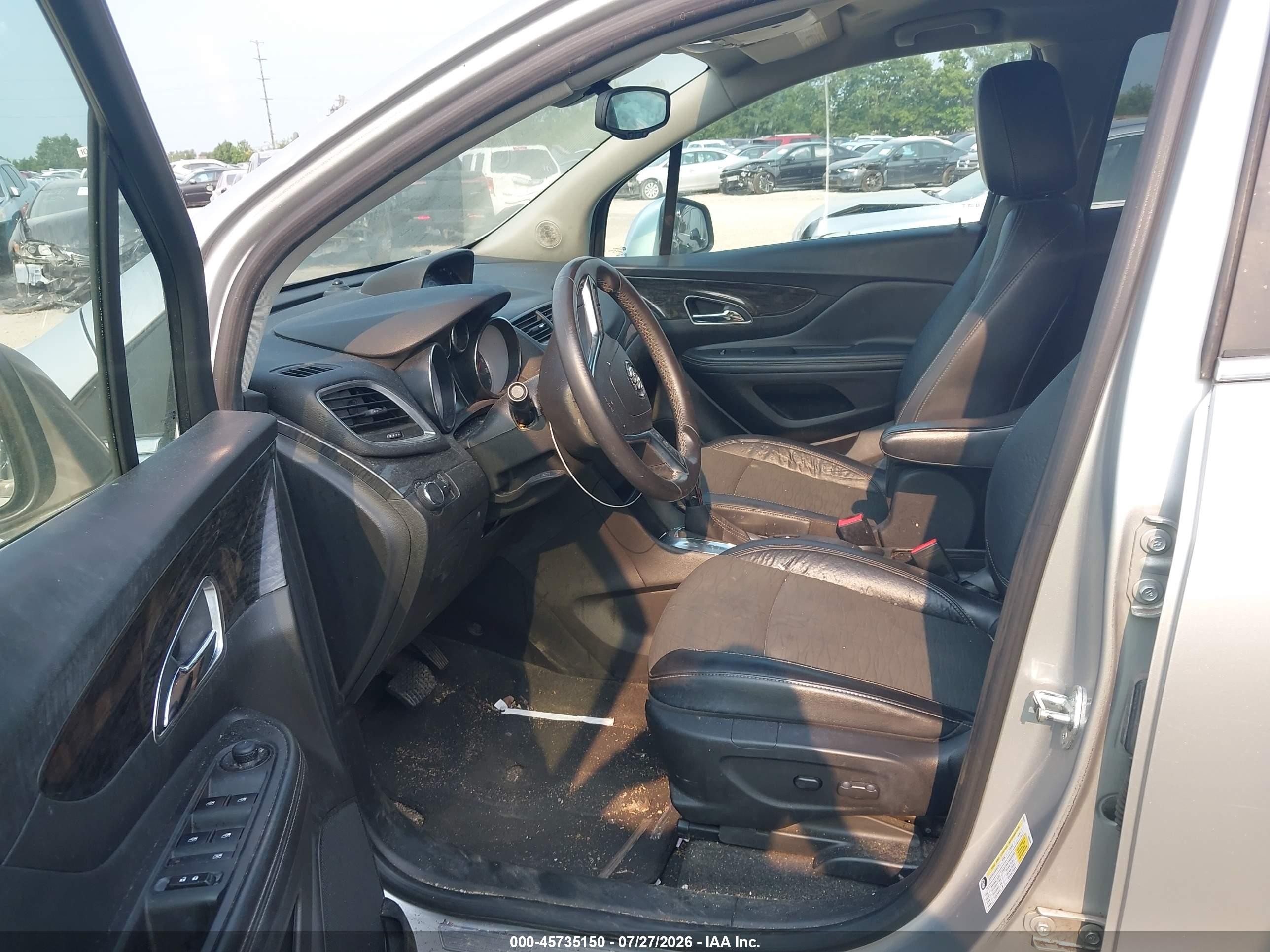 2015 Buick Encore   Silver vin: KL4CJESB5FB033590