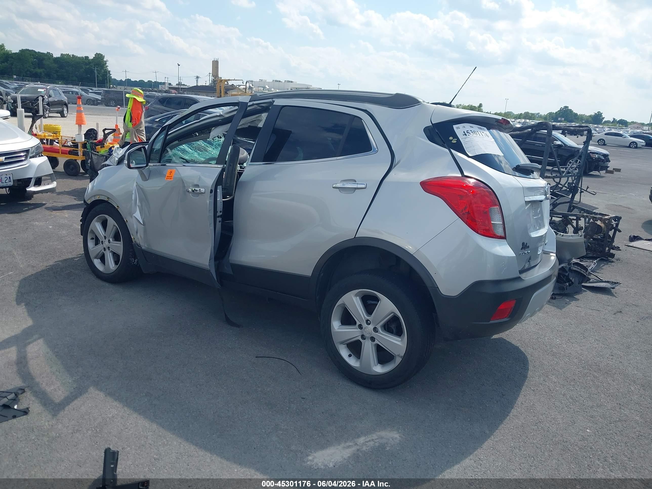 2015 Buick Encore   Серебряный vin: KL4CJESB5FB271925