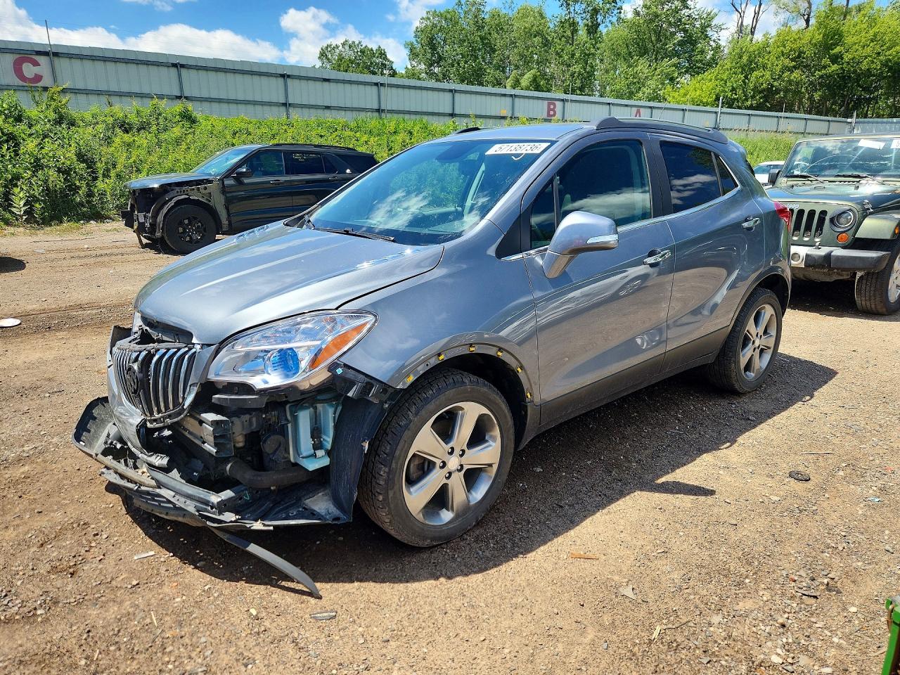 2014 Buick Encore Gray vin: KL4CJESB6EB627880