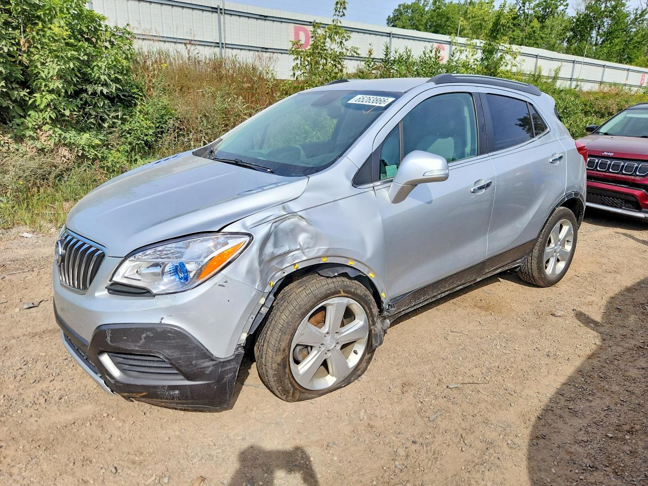2015 Buick Encore Silver vin: KL4CJESBXFB064141