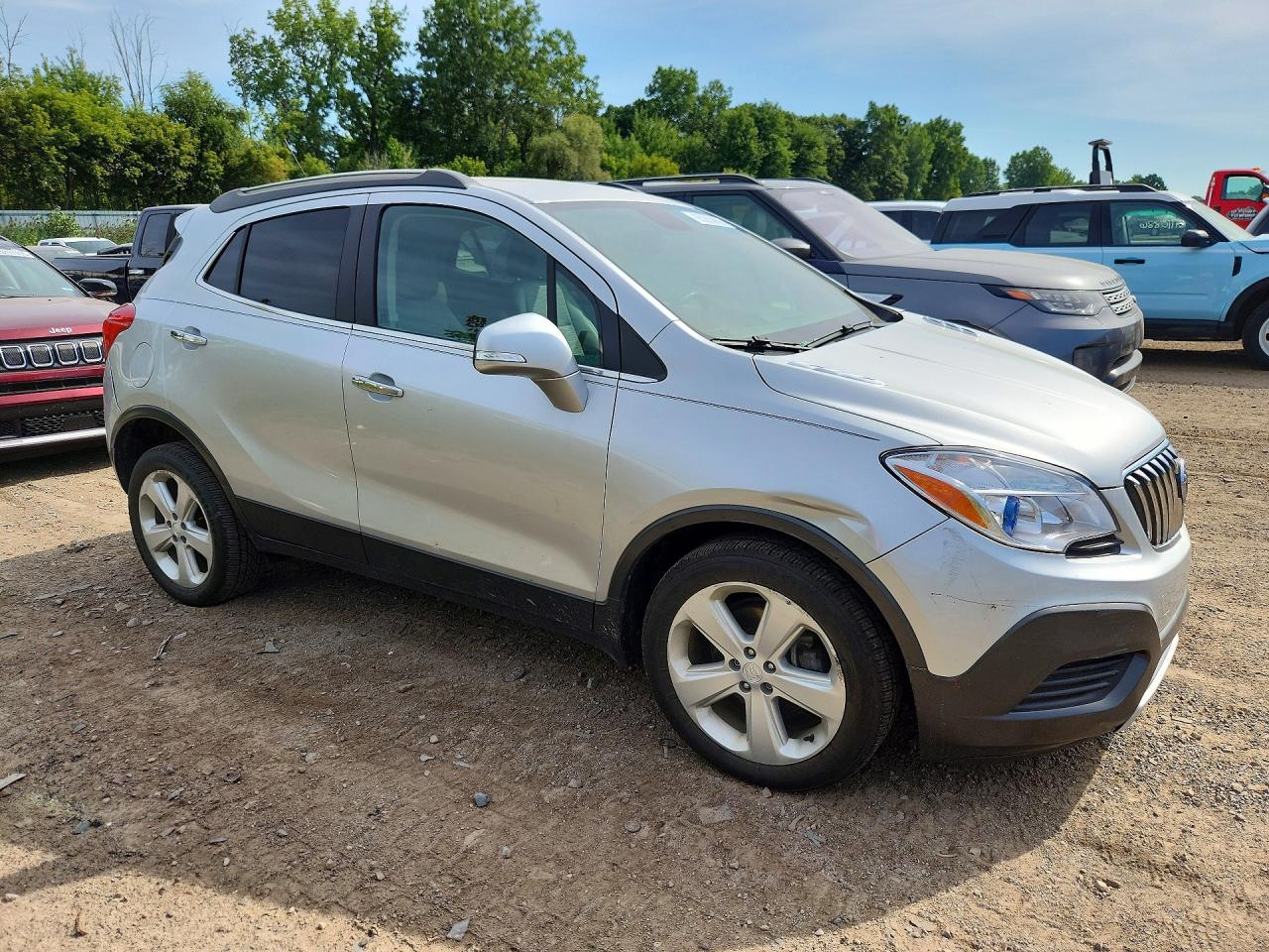 2015 Buick Encore Silver vin: KL4CJESBXFB064141