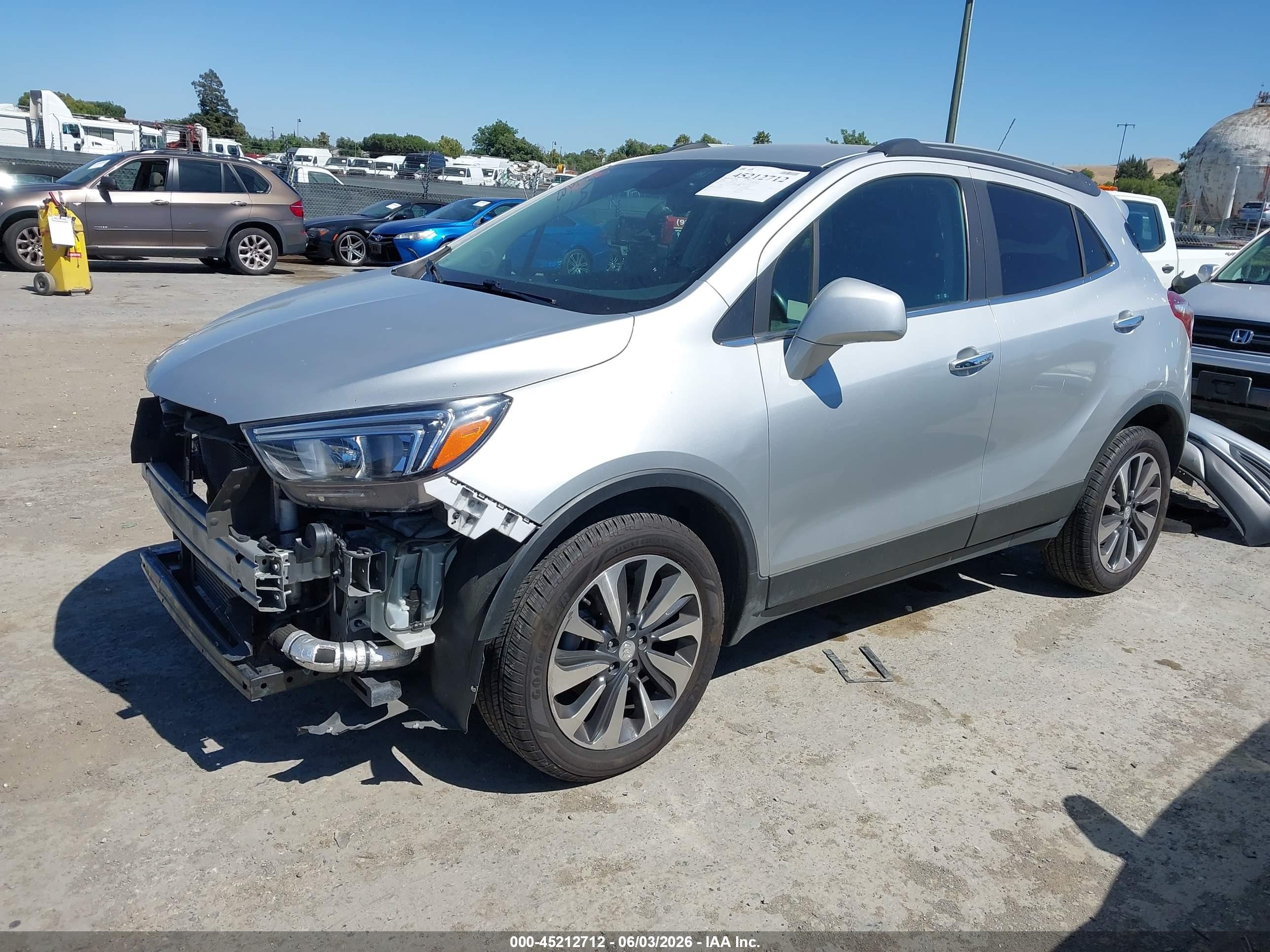 2022 Buick Encore Awd Preferred Серый vin: KL4CJESM3NB530475
