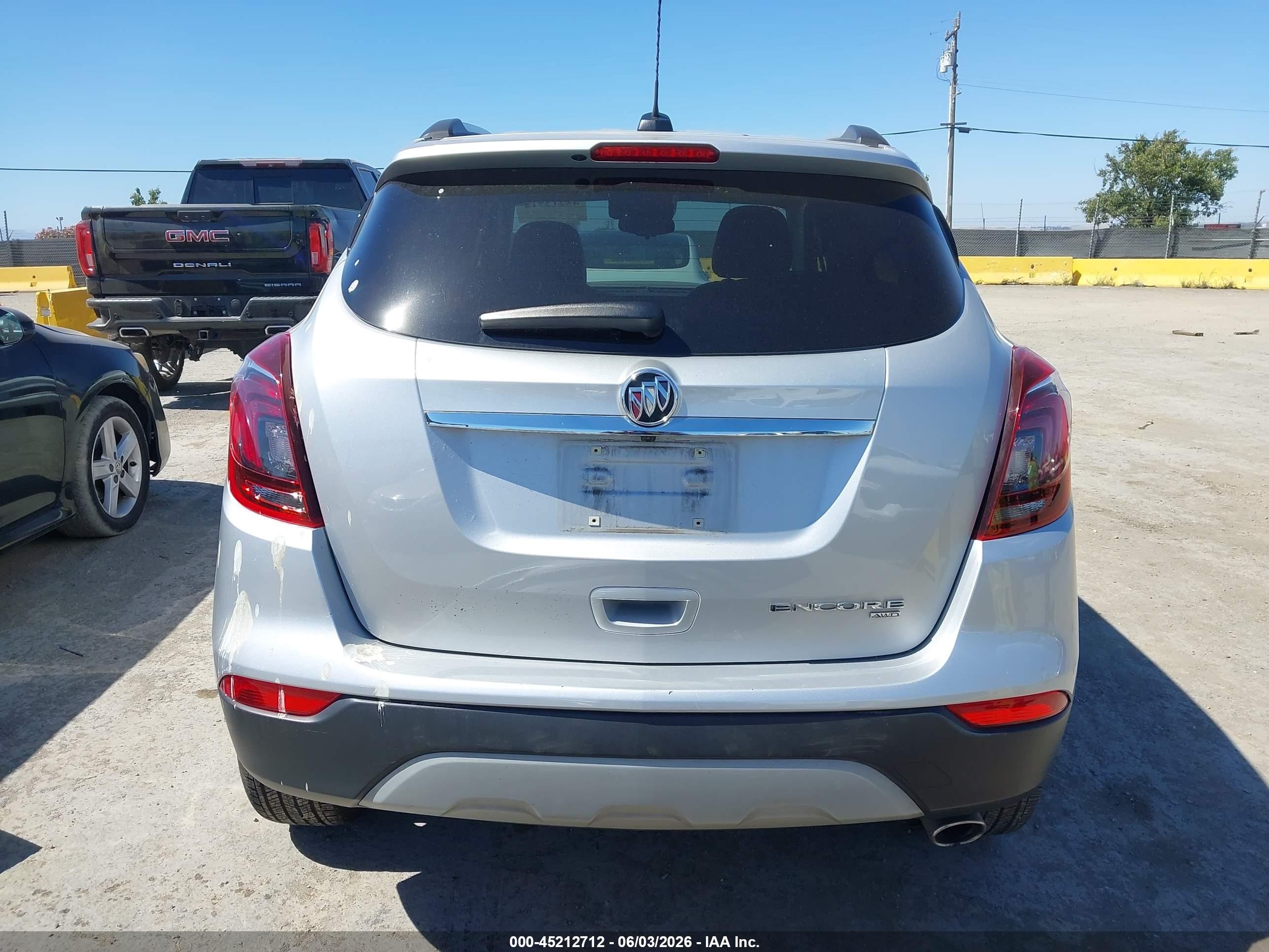 2022 Buick Encore Awd Preferred Серый vin: KL4CJESM3NB530475