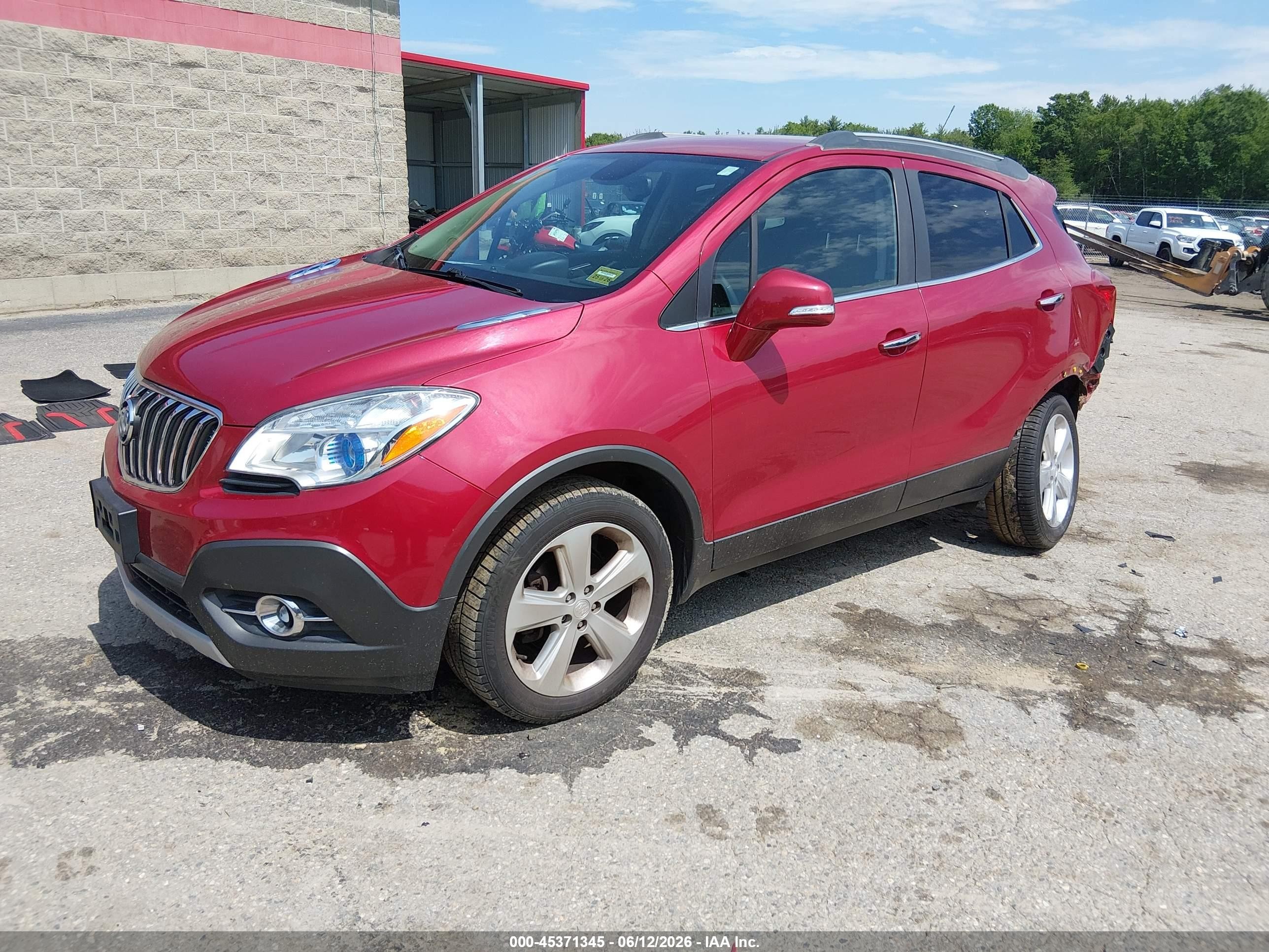 2015 Buick Encore Convenience Red vin: KL4CJFSB1FB045516