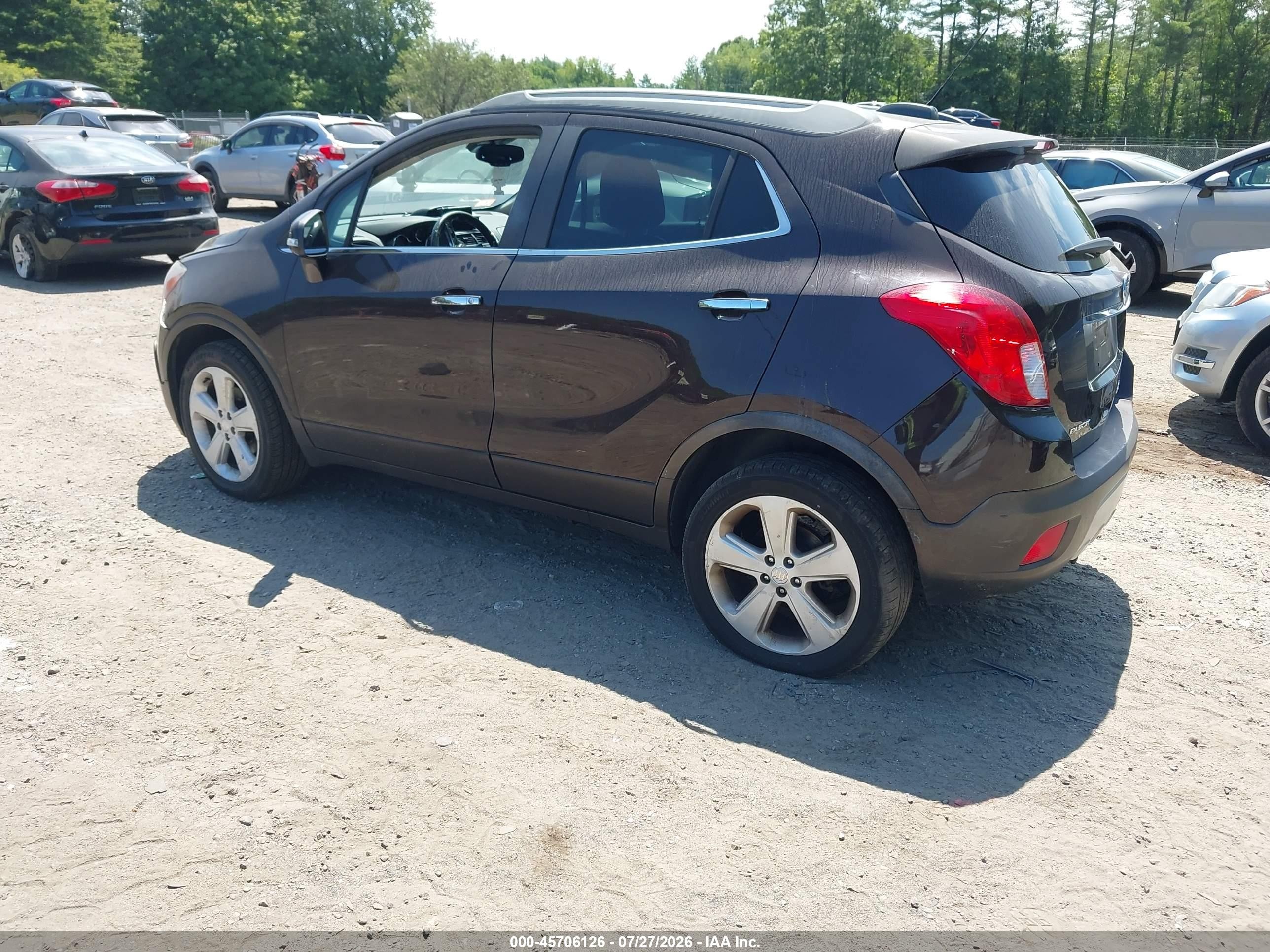 2015 Buick Encore Convenience Бордовый vin: KL4CJFSB1FB083876