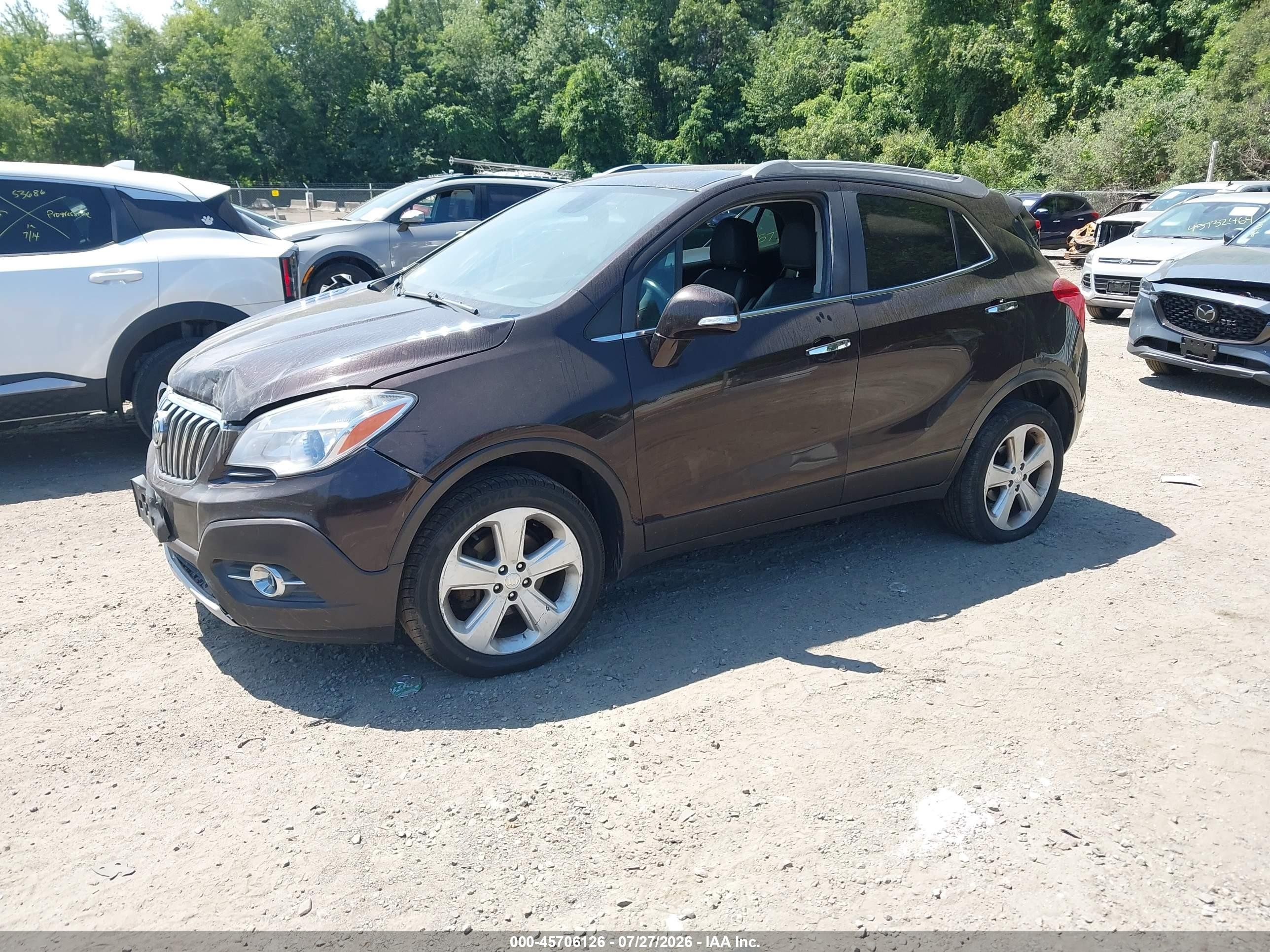 2015 Buick Encore Convenience Бордовый vin: KL4CJFSB1FB083876