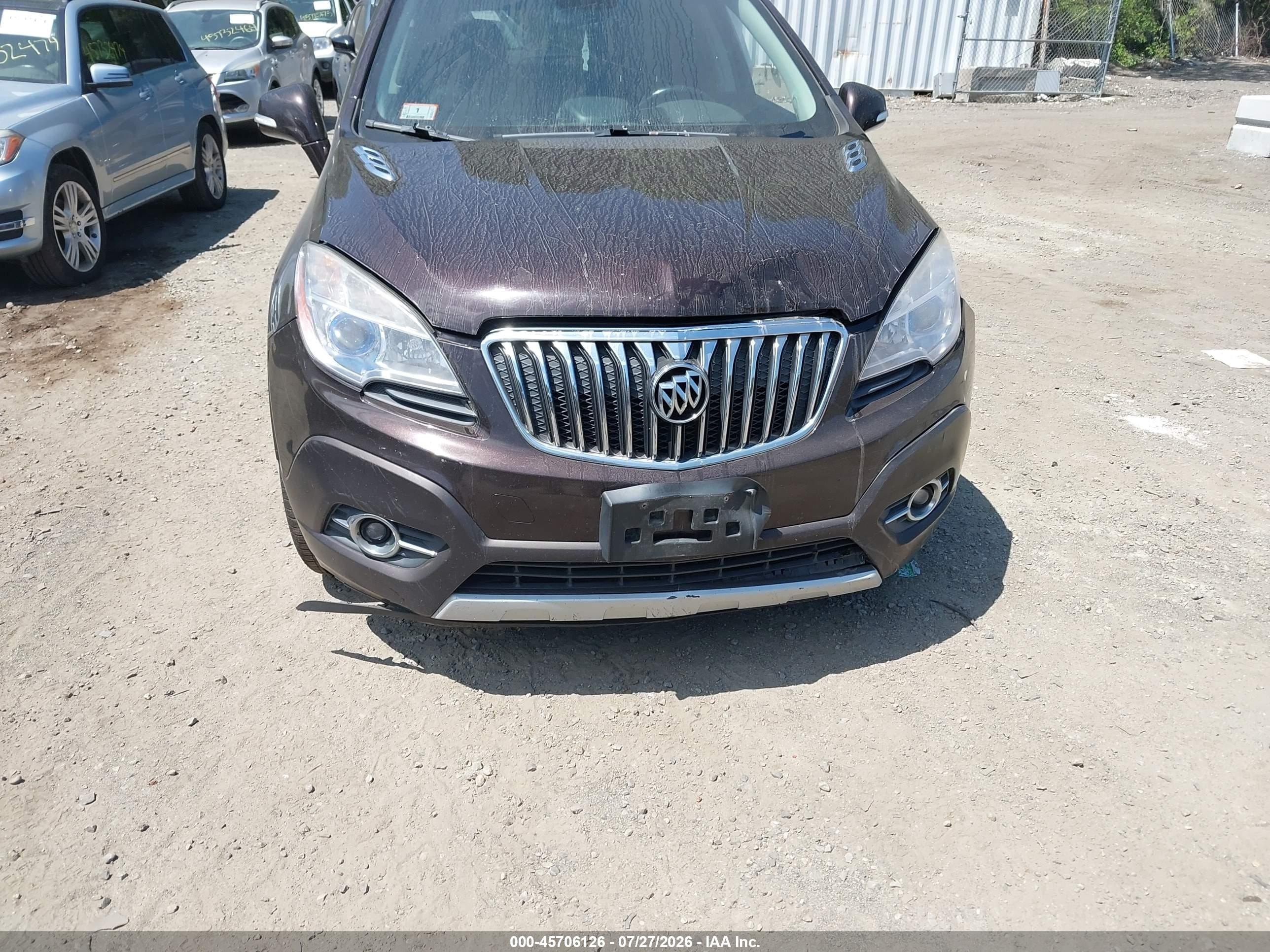 2015 Buick Encore Convenience Бордовый vin: KL4CJFSB1FB083876
