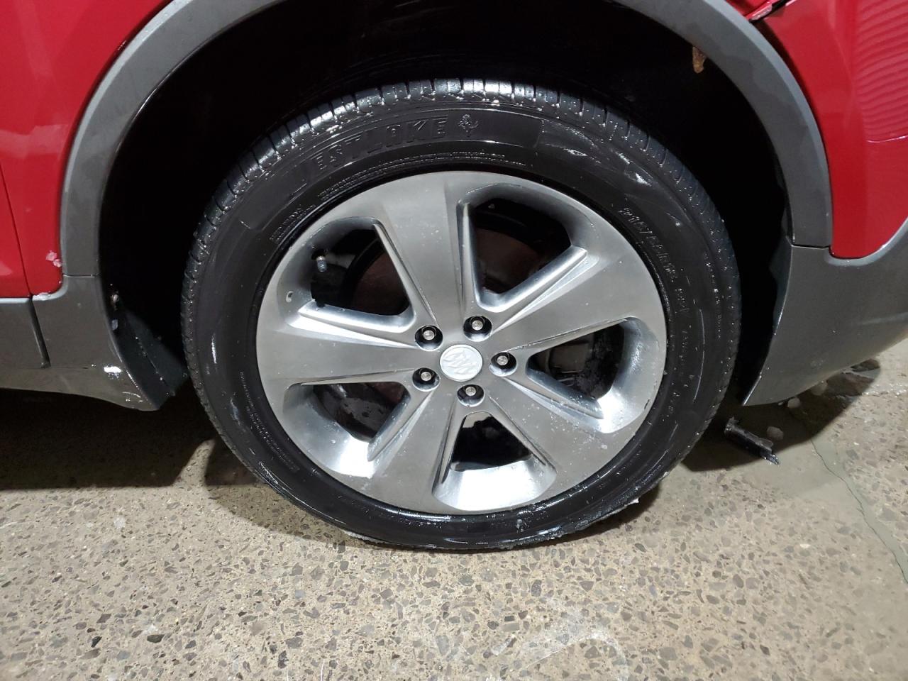 2014 Buick Encore Convenience Red vin: KL4CJFSB2EB592017 Damage: Right Front Wheel, Curb Rash, 4 To 5 Inches