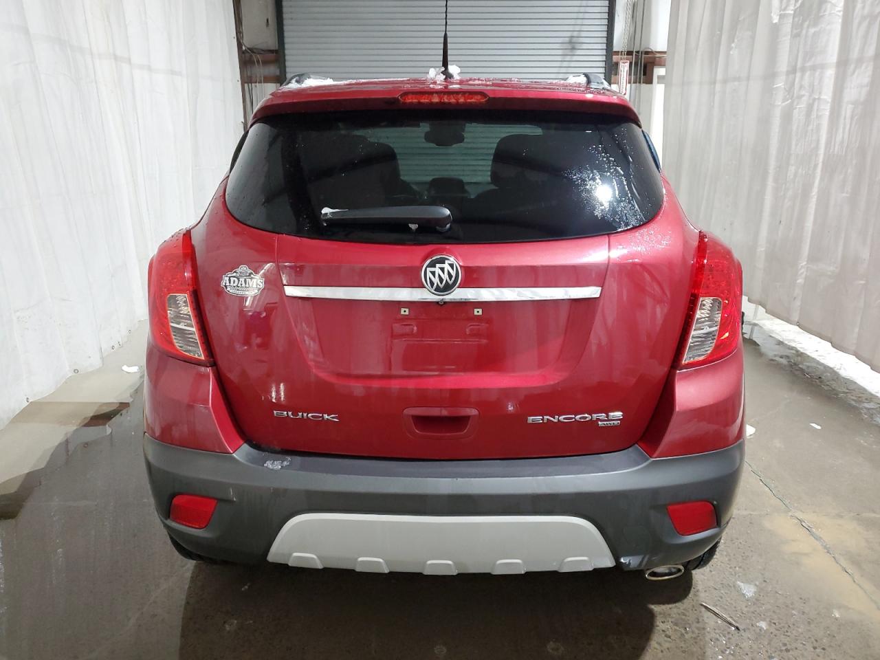 2014 Buick Encore Convenience Red vin: KL4CJFSB2EB592017 Damage: Lift Gate, De-Identify, Removal Required