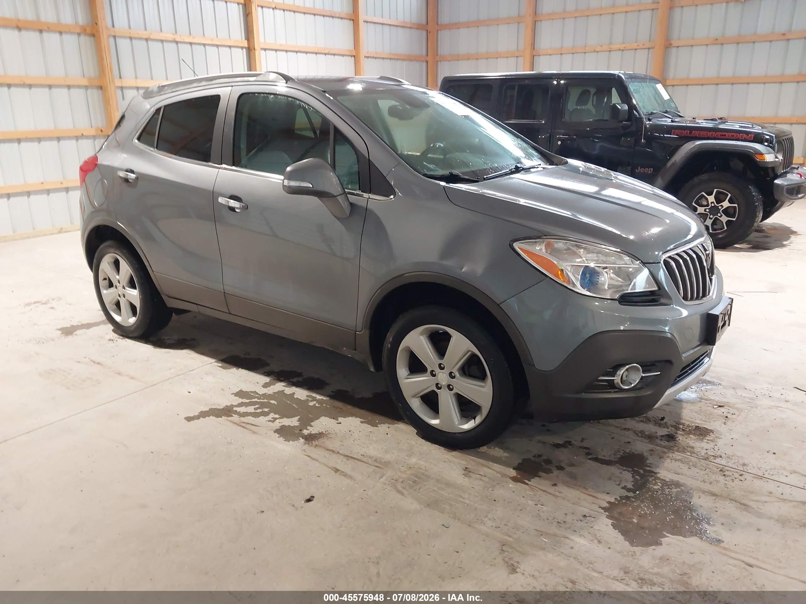 2015 Buick Encore Convenience Gray vin: KL4CJFSB2FB127609
