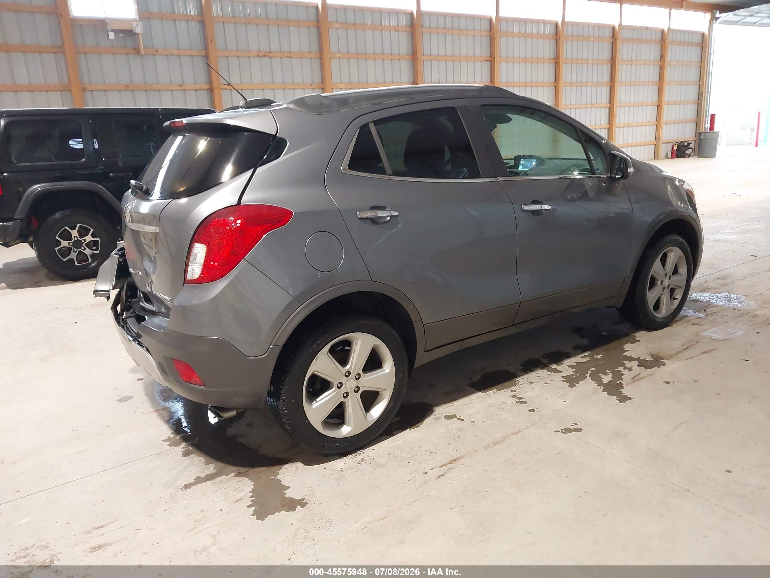 2015 Buick Encore Convenience Gray vin: KL4CJFSB2FB127609