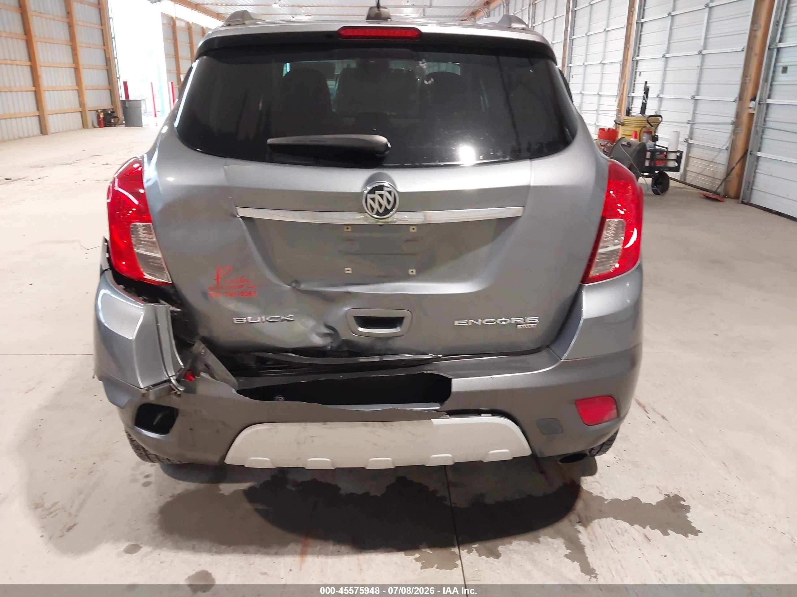 2015 Buick Encore Convenience Gray vin: KL4CJFSB2FB127609