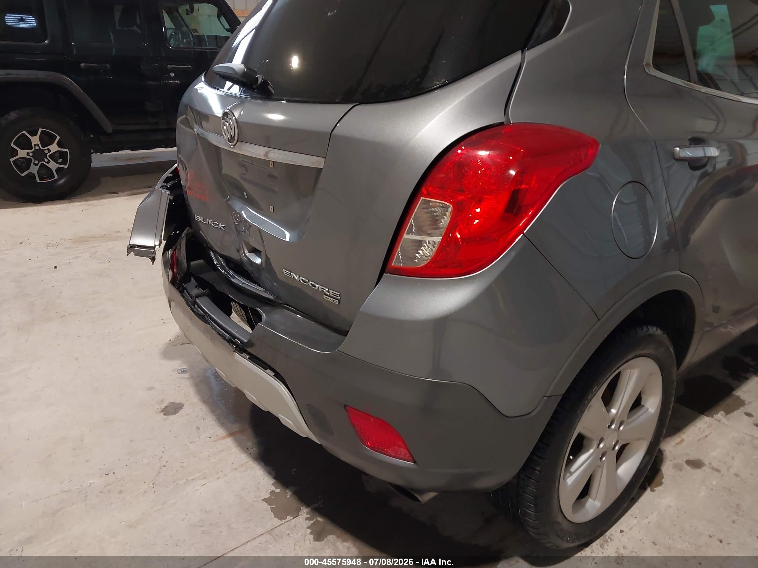 2015 Buick Encore Convenience Gray vin: KL4CJFSB2FB127609