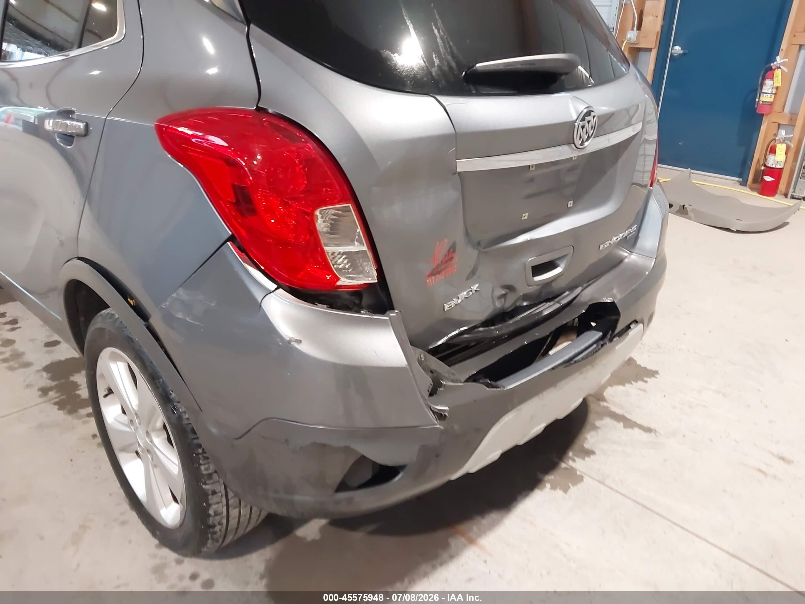2015 Buick Encore Convenience Gray vin: KL4CJFSB2FB127609