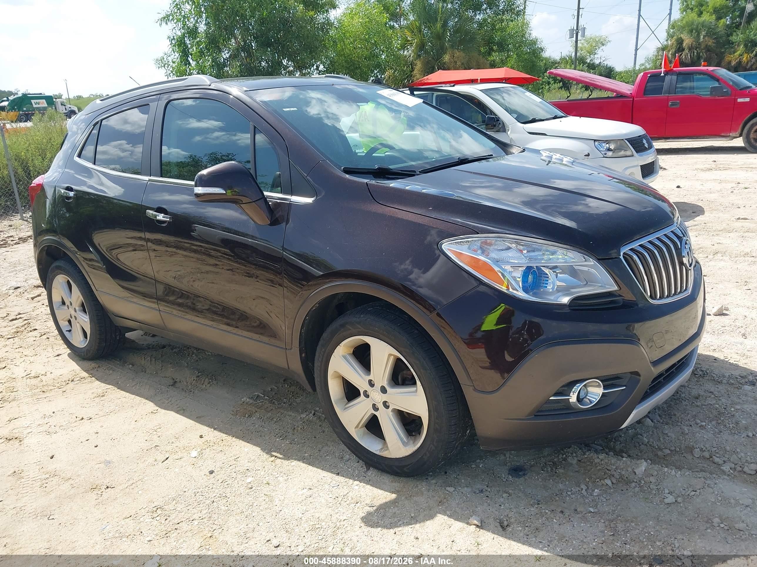 2015 Buick Encore Convenience Бордовый vin: KL4CJFSB2FB244297