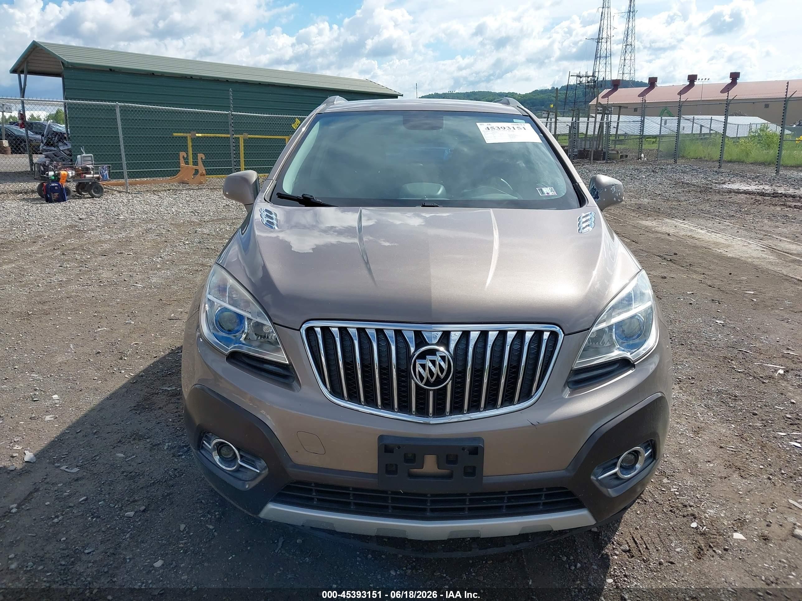 2013 Buick Encore Convenience Brown vin: KL4CJFSB3DB127194