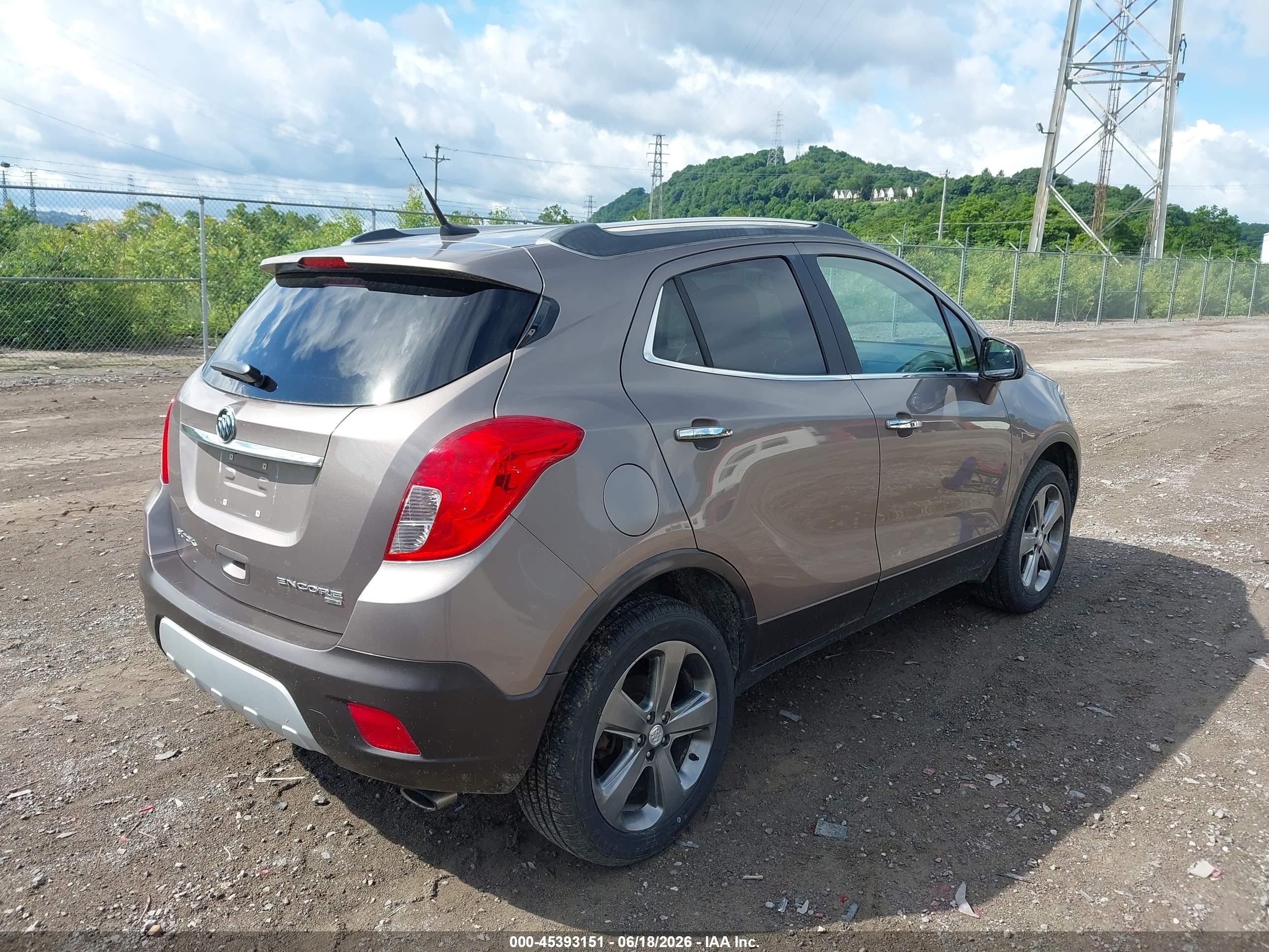 2013 Buick Encore Convenience Brown vin: KL4CJFSB3DB127194